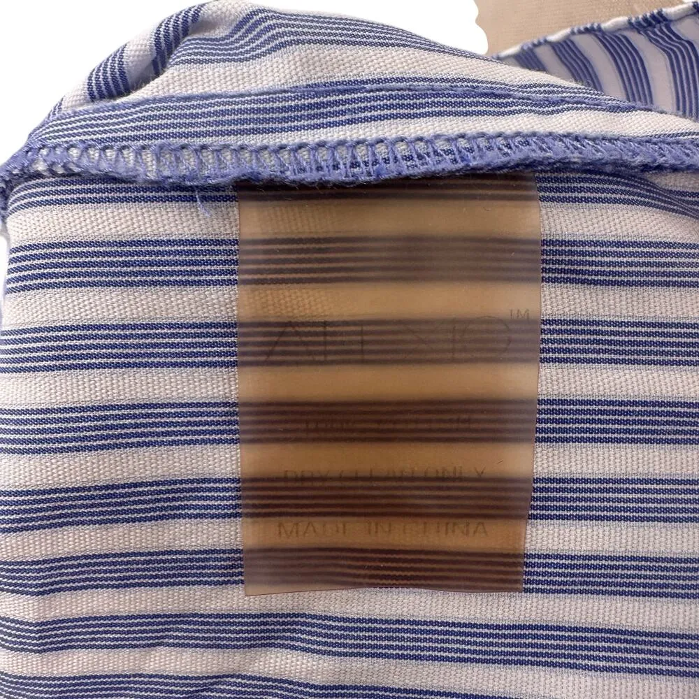 Alexis Juniper Top Blouse Shirt Off the Shoulder Bell Sleeve Stripe Blue Size XS - Image 9