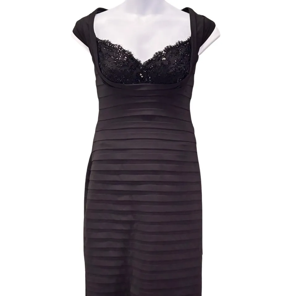 Tadashi‎ Collection Beaded Dress Black Medium - Image 3