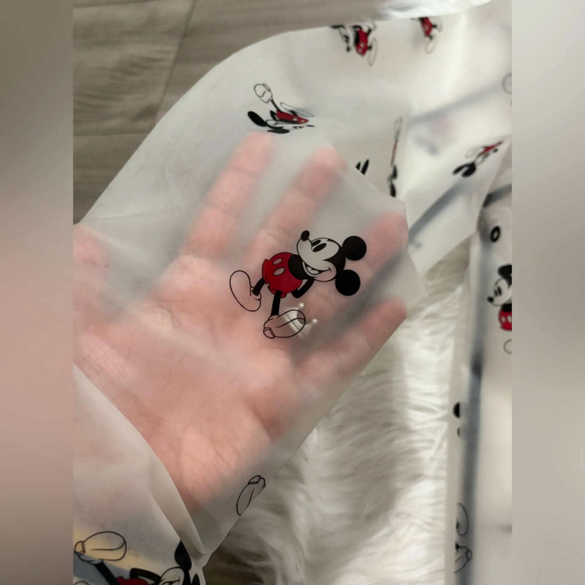 Disney Parks Mickey Mouse Clear Raincoat Size M - Image 6