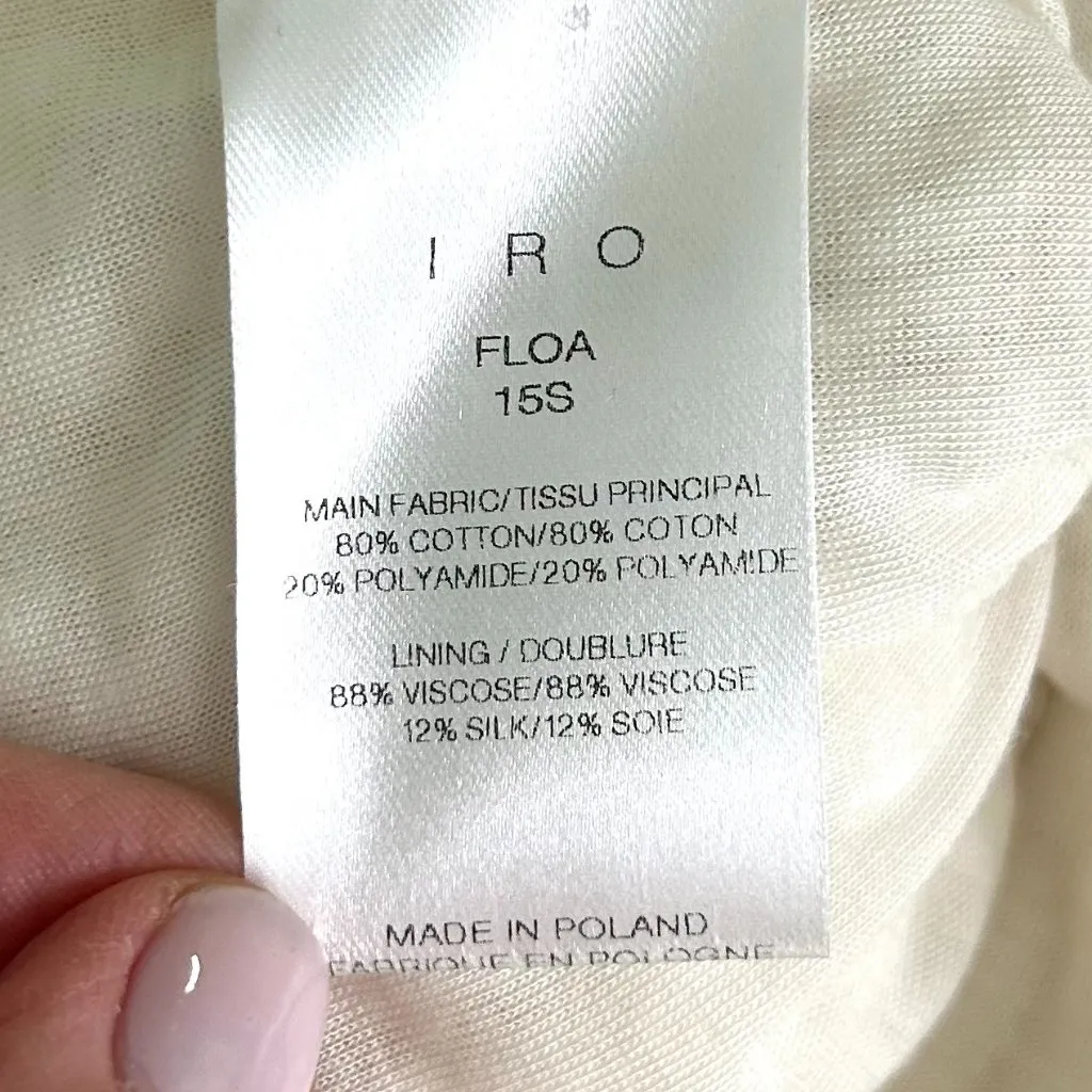 IRO Floa Lace Dress in Ecru Ivory Size 6 IT 40 - Image 9