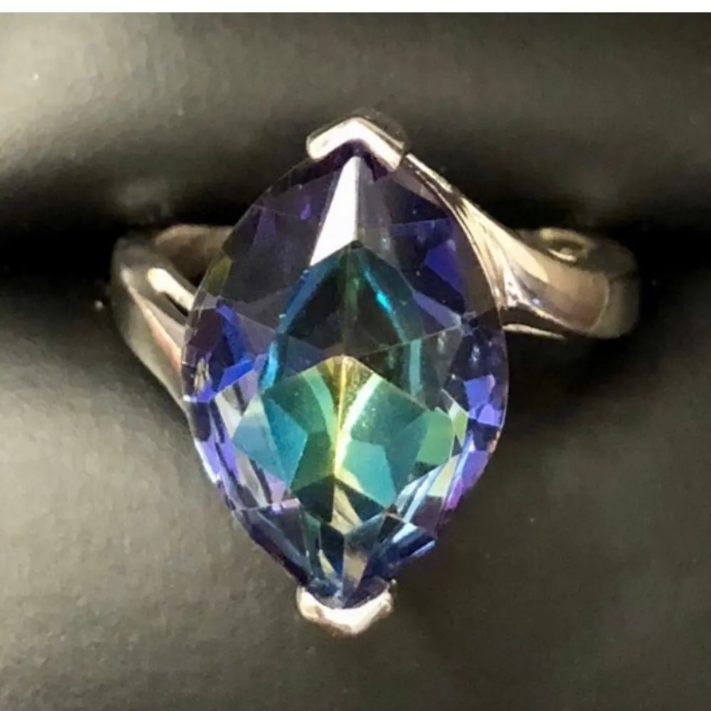 New Lab-Created Mystic Topaz 925 Ring size 7 3/4 - Image 8