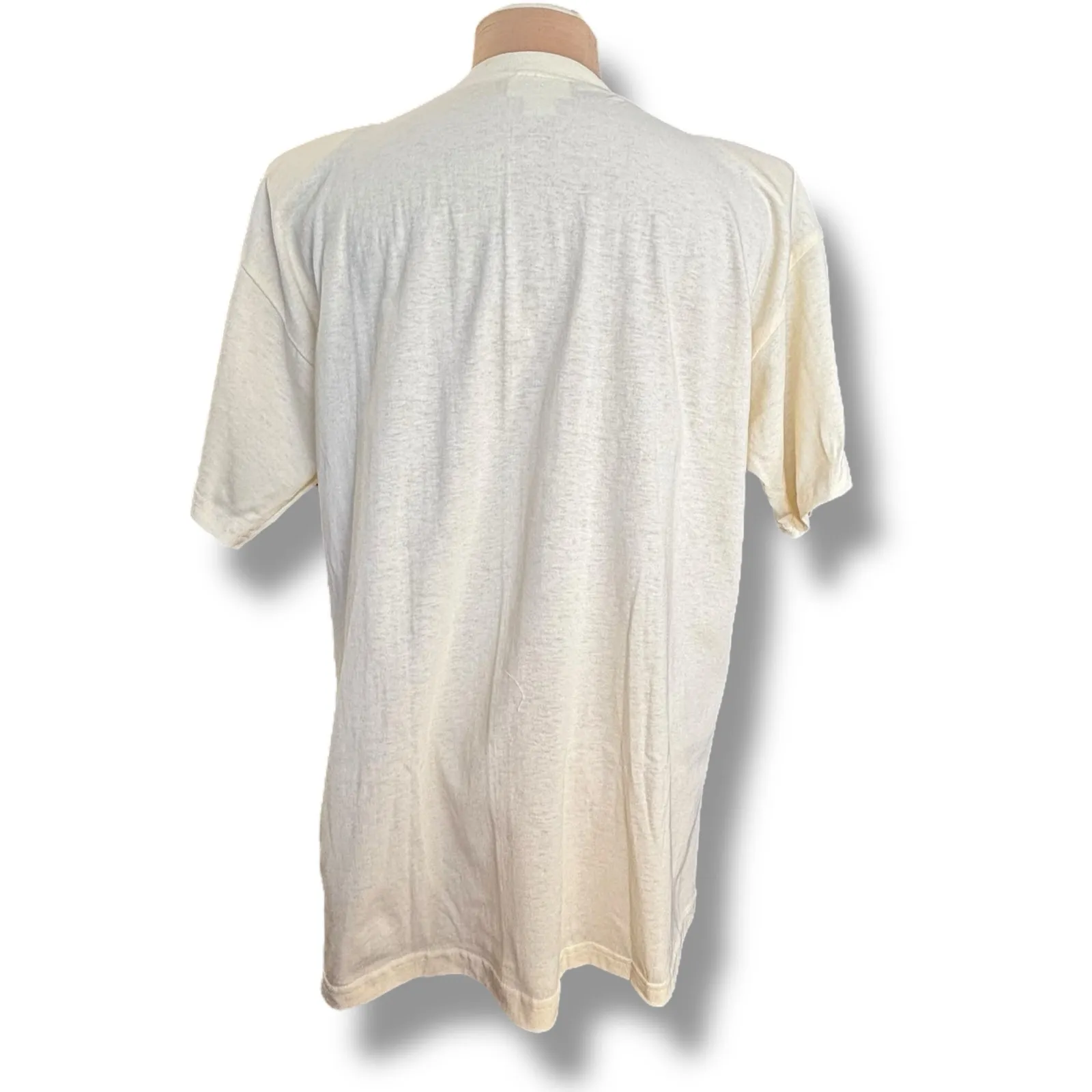 Vintage 80s Ivory T - Image 3