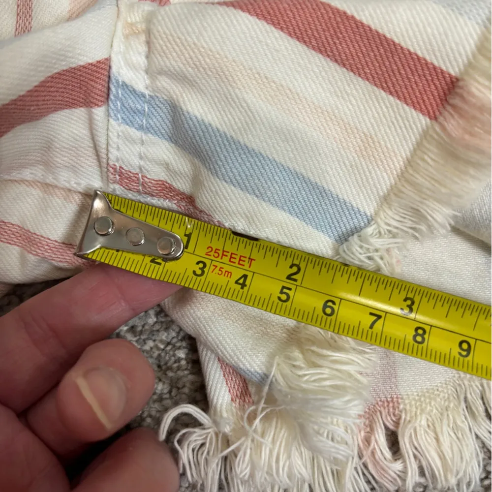 NEW! American Eagle Shorts 0 Striped Mom Short Patriotic American Cut Off - Image 4