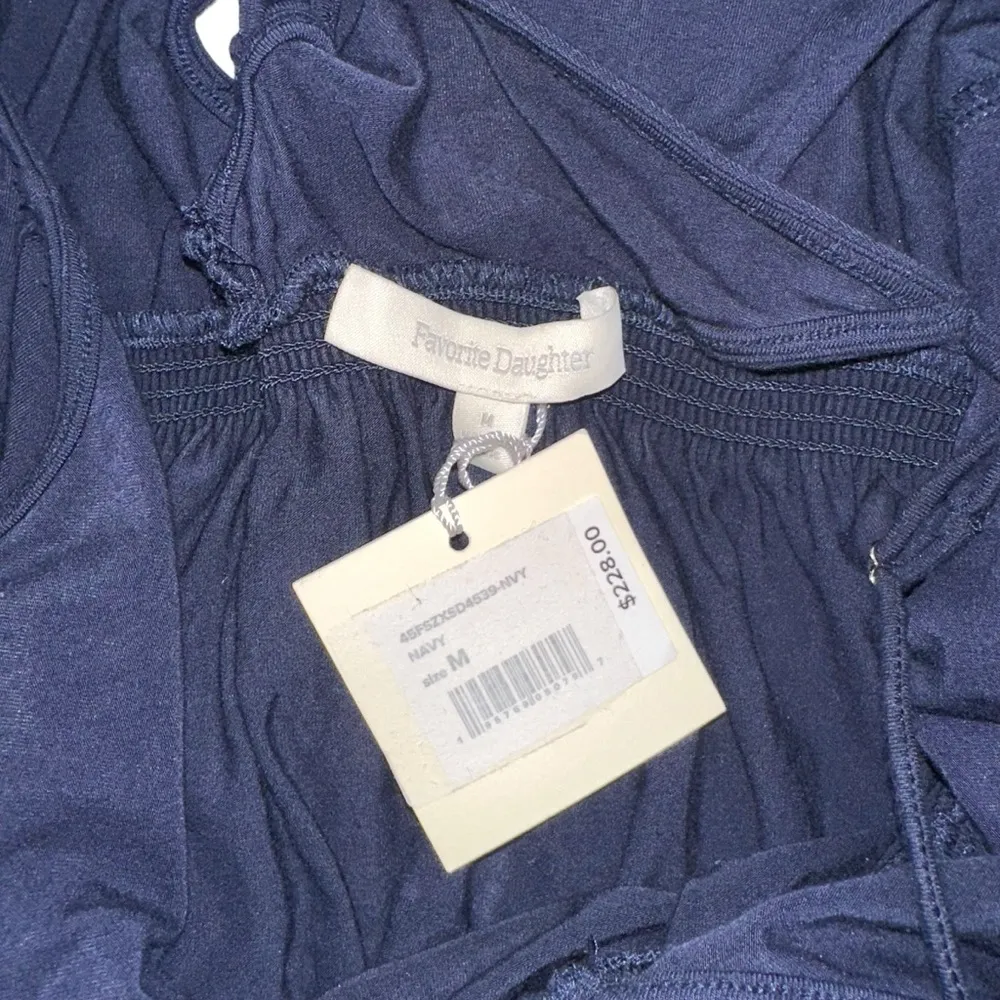 NWT Favorite Daughter The Weekend Navy Plunge Sleeveless Maxi Dress MEDIUM Blue - Image 5