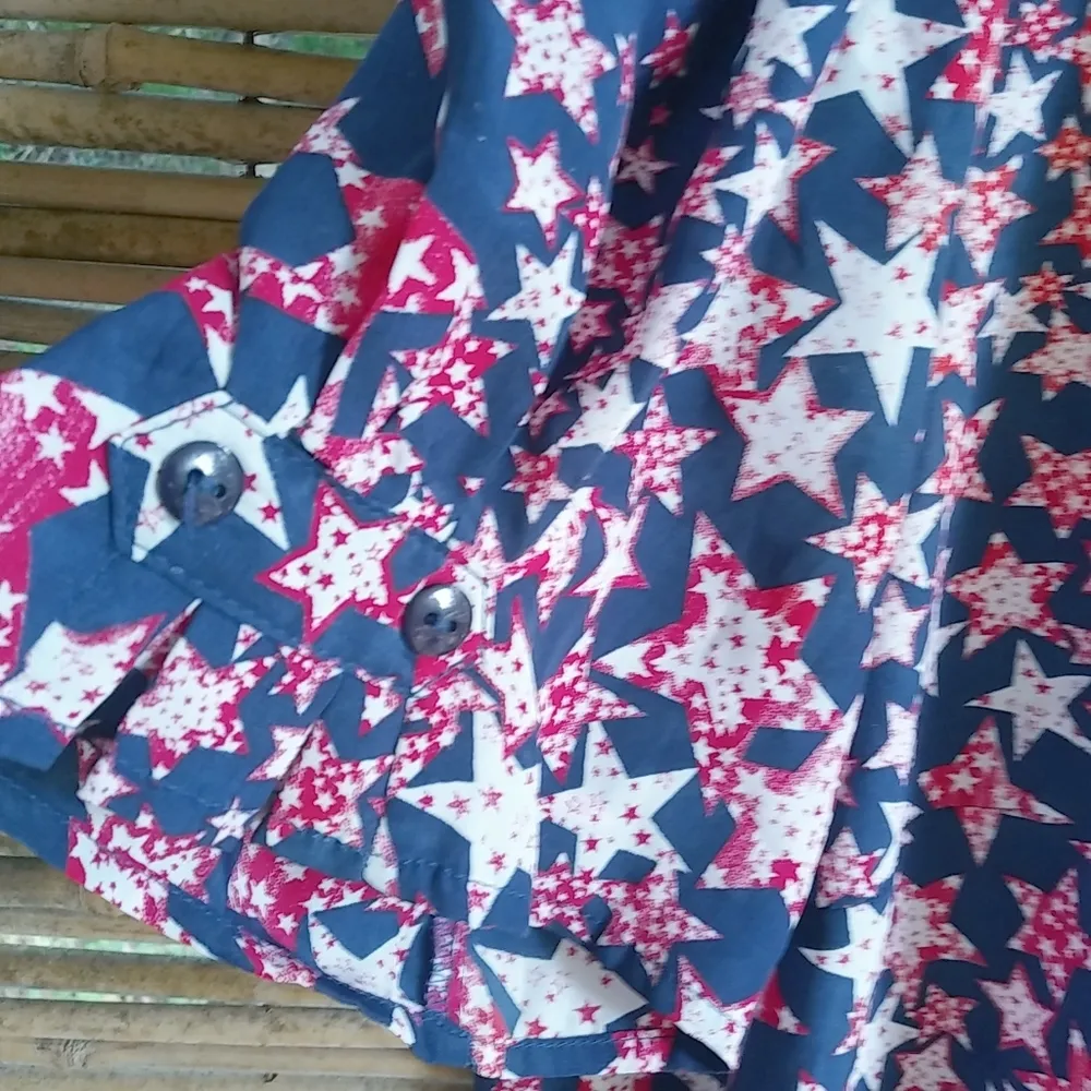 Rebecca Malone 3X Red White Blue Stars Top Plus - Image 5