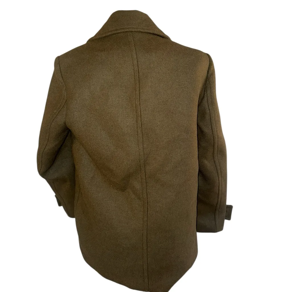 NWT ZARA WOOL BLEND DOUBLE-BREASTED COAT KHAKI Green Bloggers Fave Oversize - Image 11