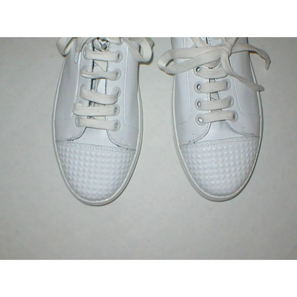 New Womens Shoes Fashion Casual Sneakers 9 White Leather Studs Rebecca Minkoff - Image 3