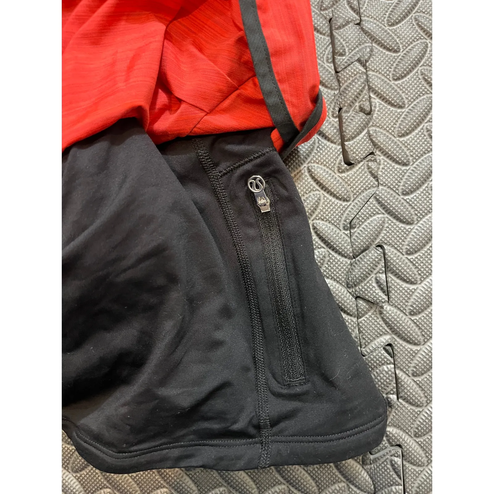 Lululemon‎ Speed Squad Skirt Flare Twisted Stripe Red Orange Womens Size 4 - Image 7