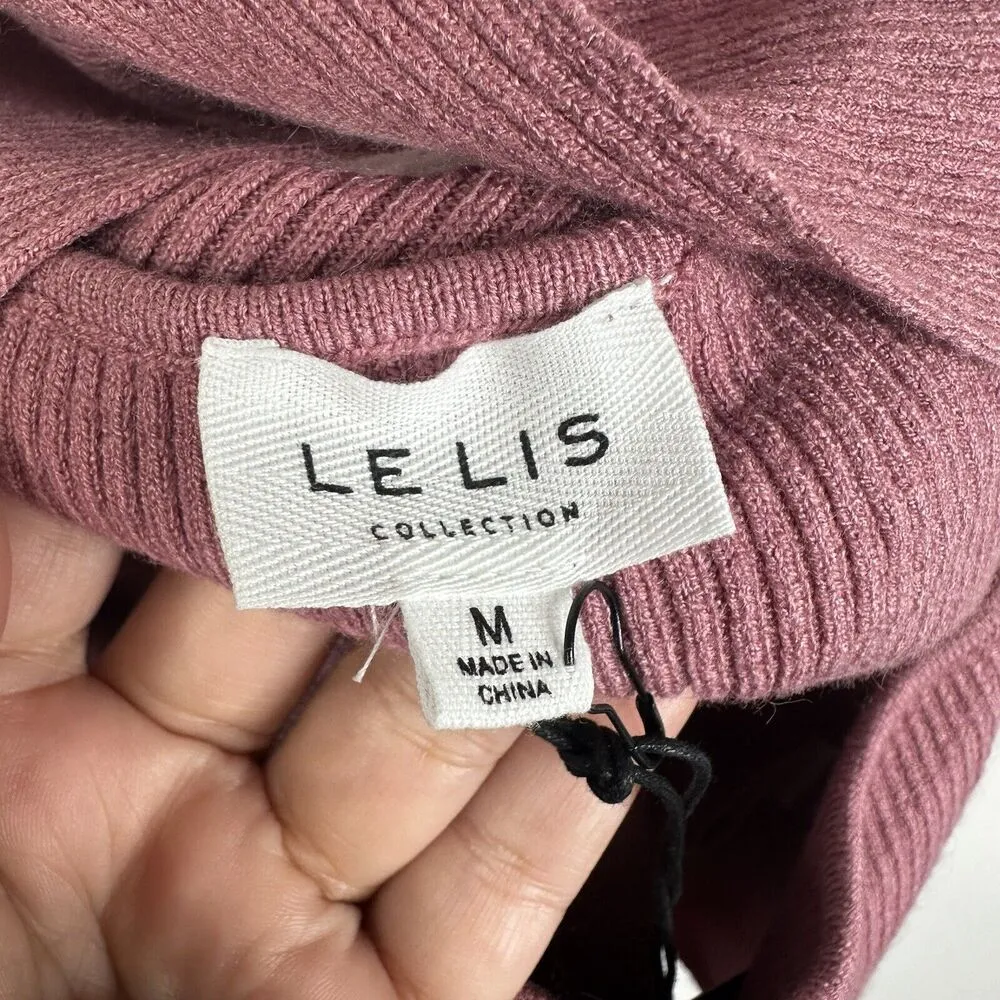 NEW Le Lis Bodysuit Women’s M Ribbed Short Sleeve Stretch Basic Layering - Image 5