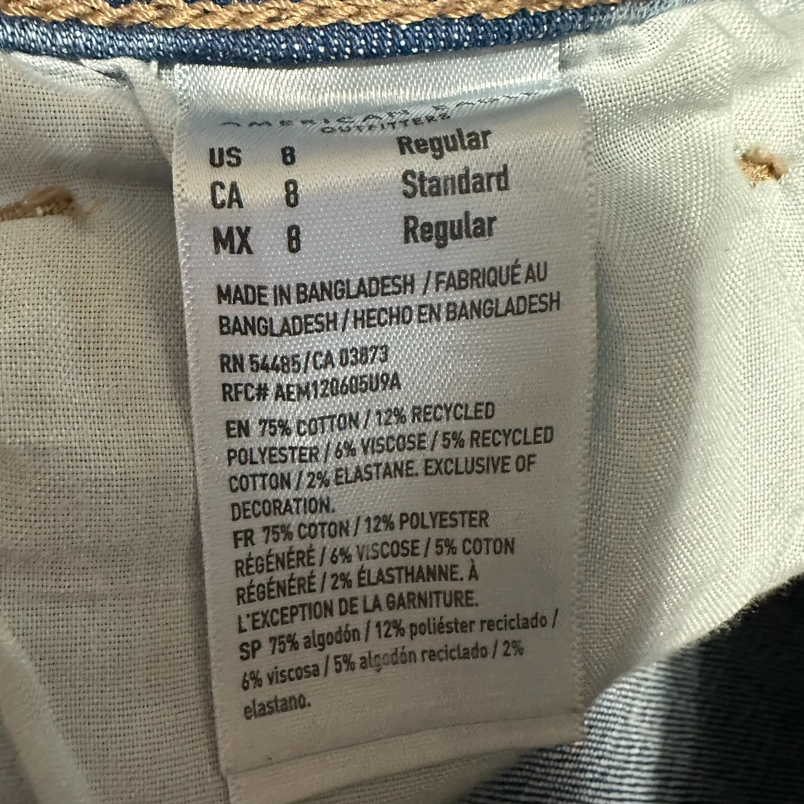 American Eagle Jeans Womens 8 Kick Boot‎ Cut Next Level Stretch Western Boho - Image 6