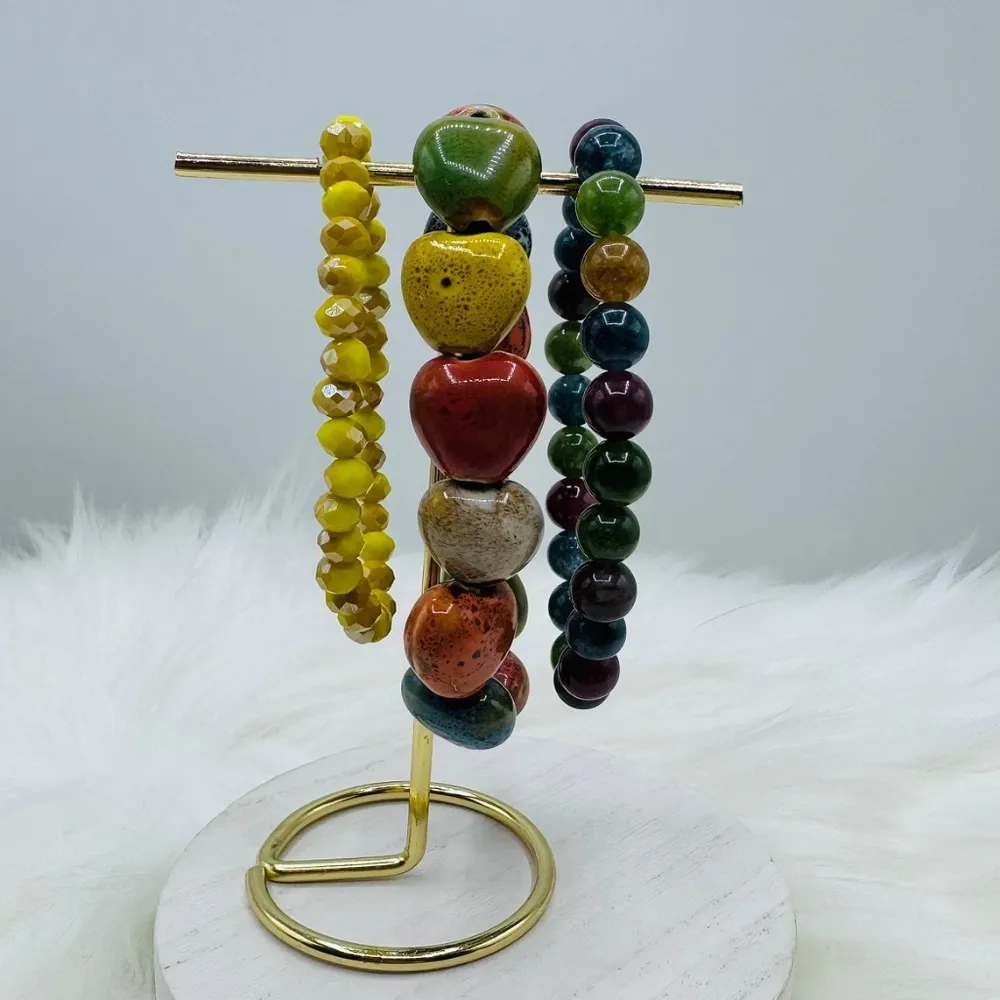 Bohemian Style Ceramic Bracelet Heart Bundle - Image 5