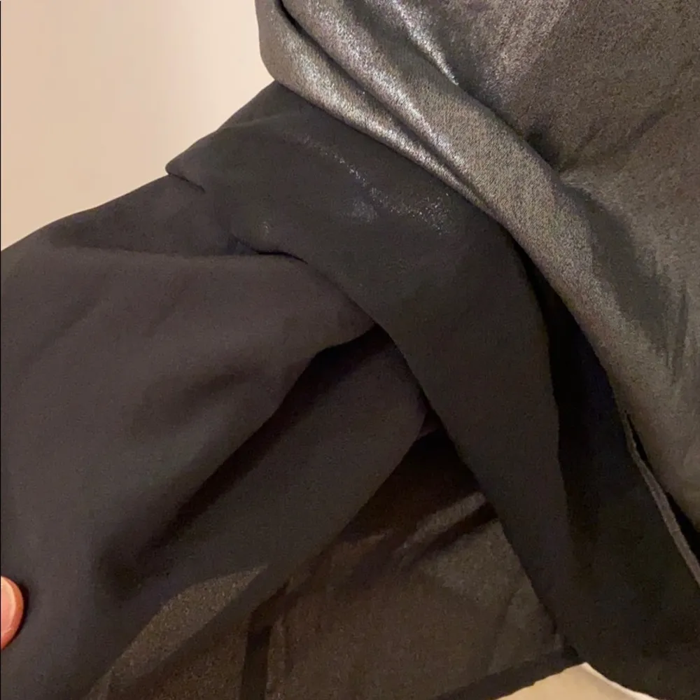 BCBG Gun metal metalic pleated maxi dress. Xs - Image 13