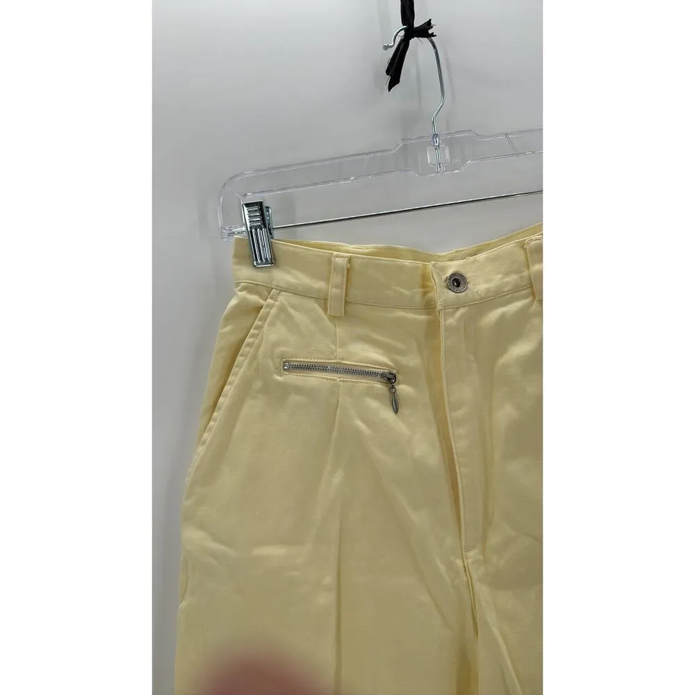 Vintage Generra clothing company contemporary casual Bermuda shorts size 26 80s Yellow - Image 4