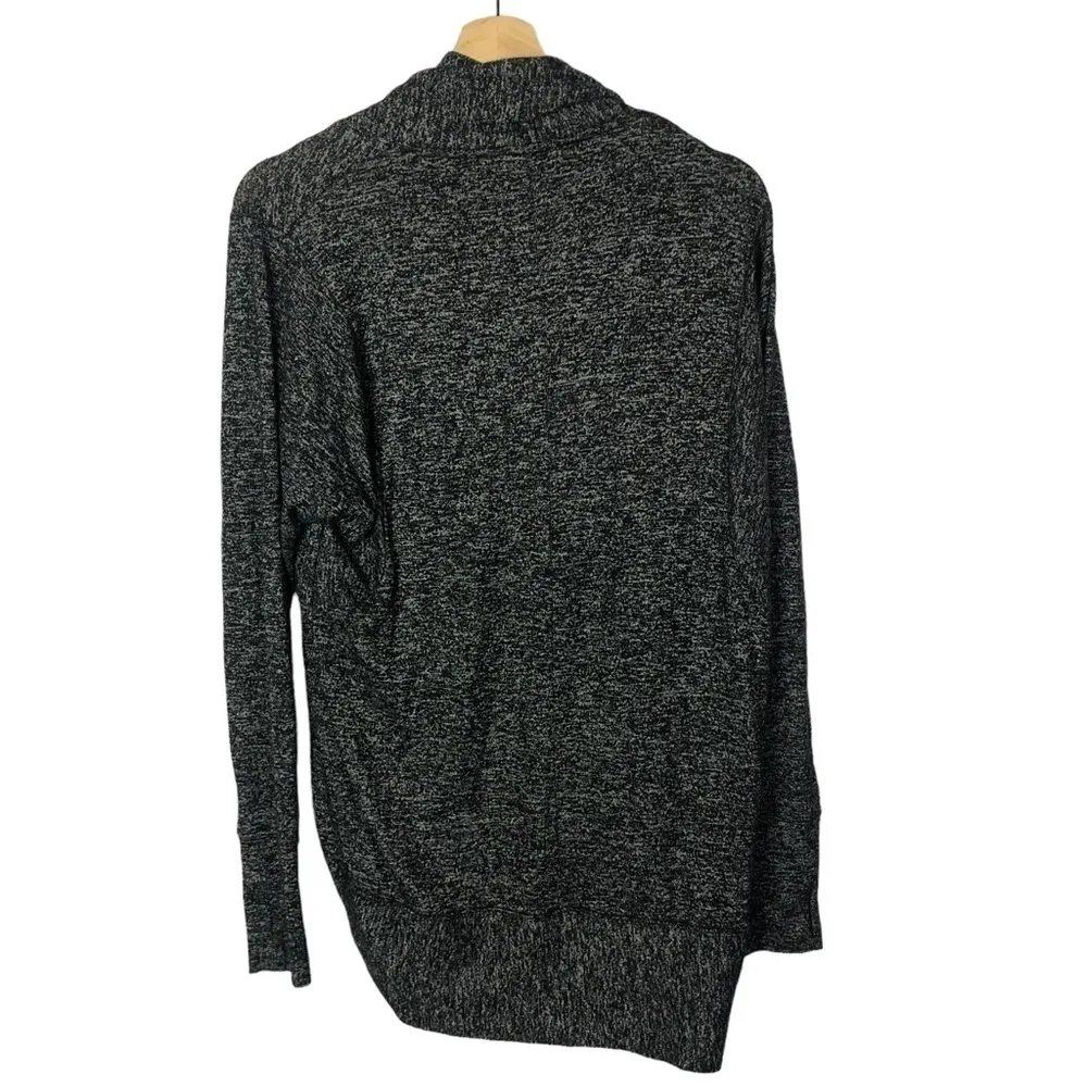 Athleta Luxe Pose Wrap Charcoal Gray Open Front Cardigan Sweater XXS - Image 3