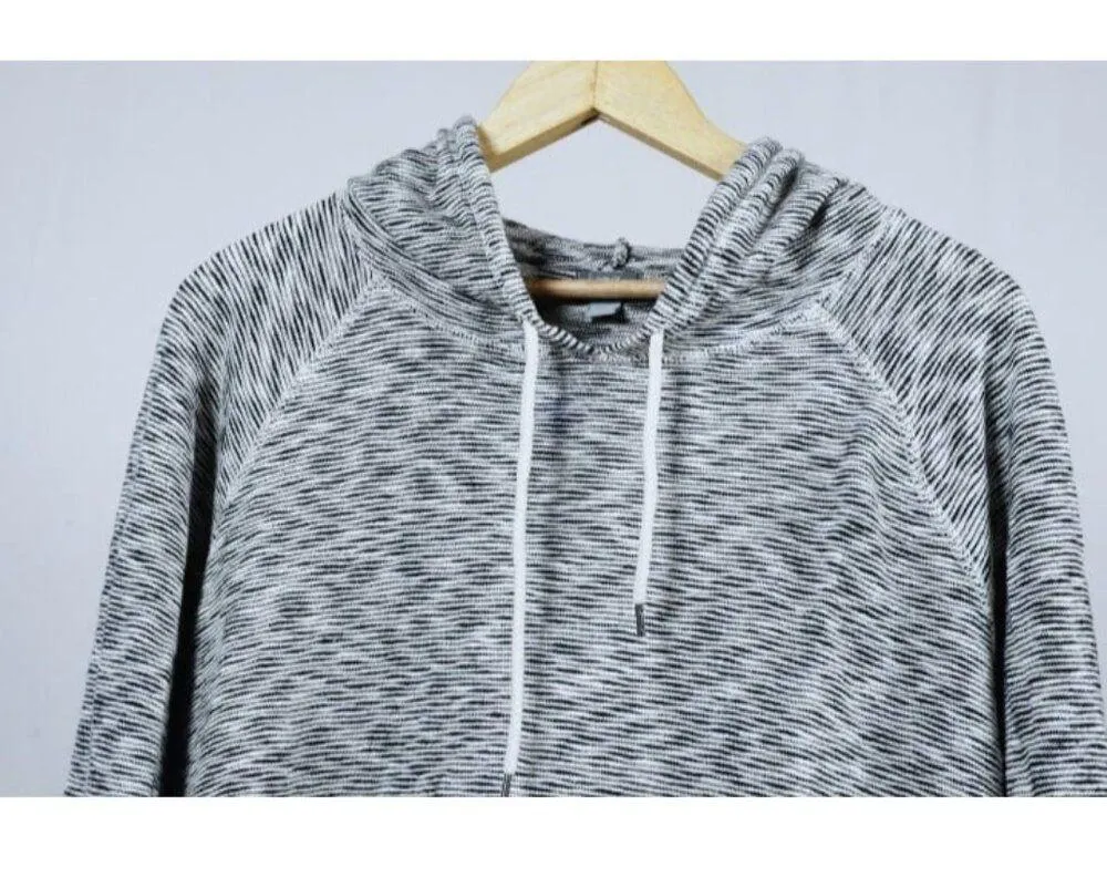 Aerie Women's Medium Space Dye Marled Knit Pullover Hoodie Raglan Long Sleeves - Image 2