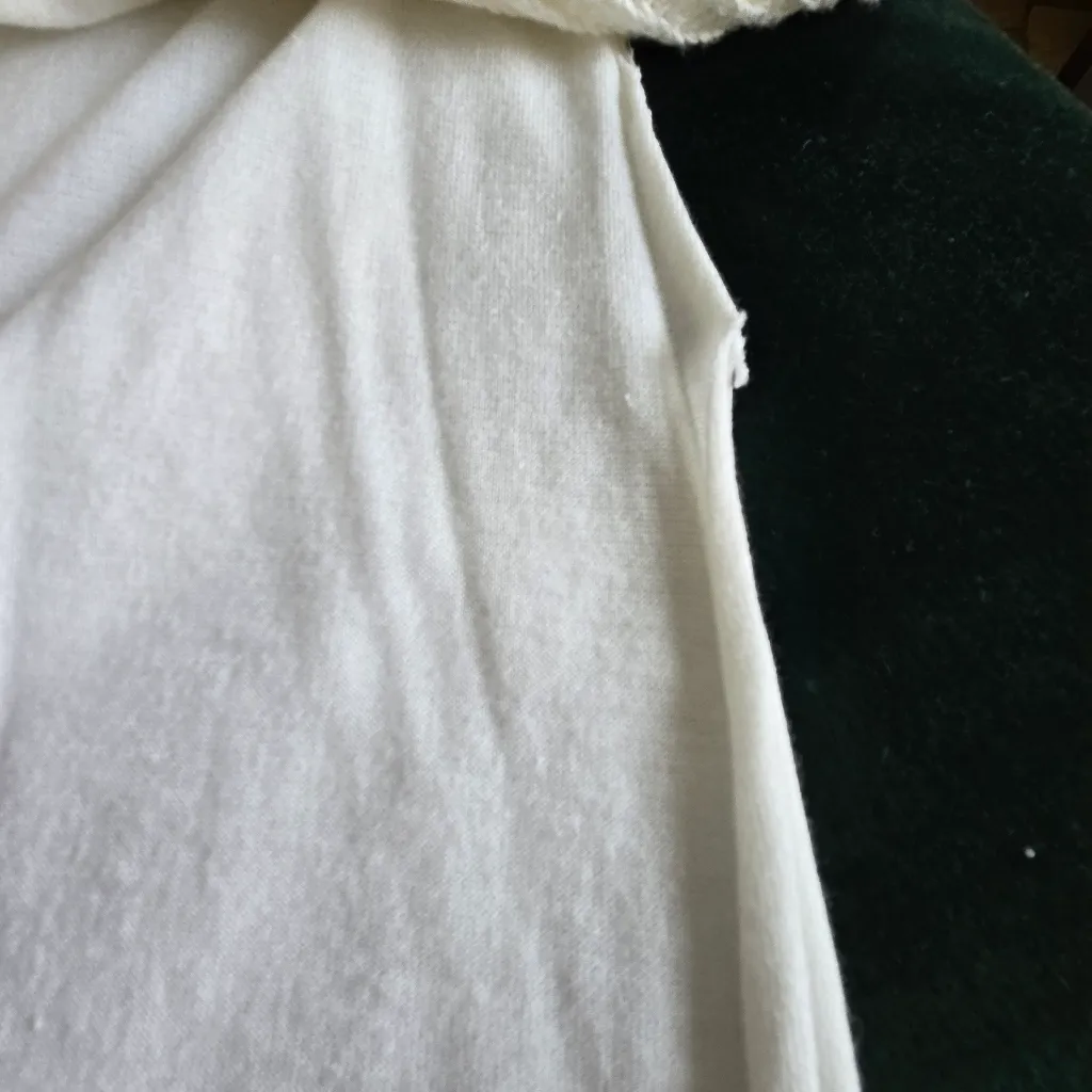 Brunello Cucinelli Short Sleeve Sequined Sweater Top Small White - Image 11