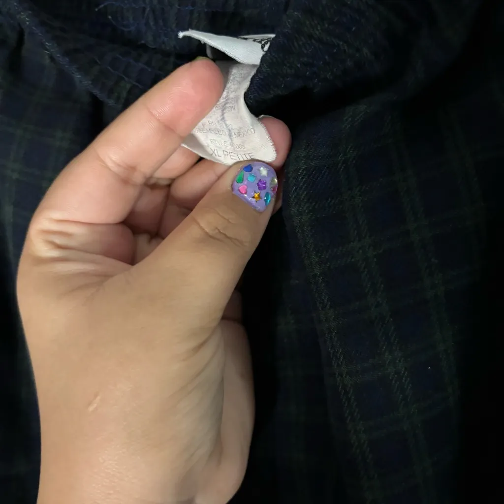 BonWorth women’s navy blue and green Dress Pants‎ Straight-Leg size XL - Image 5