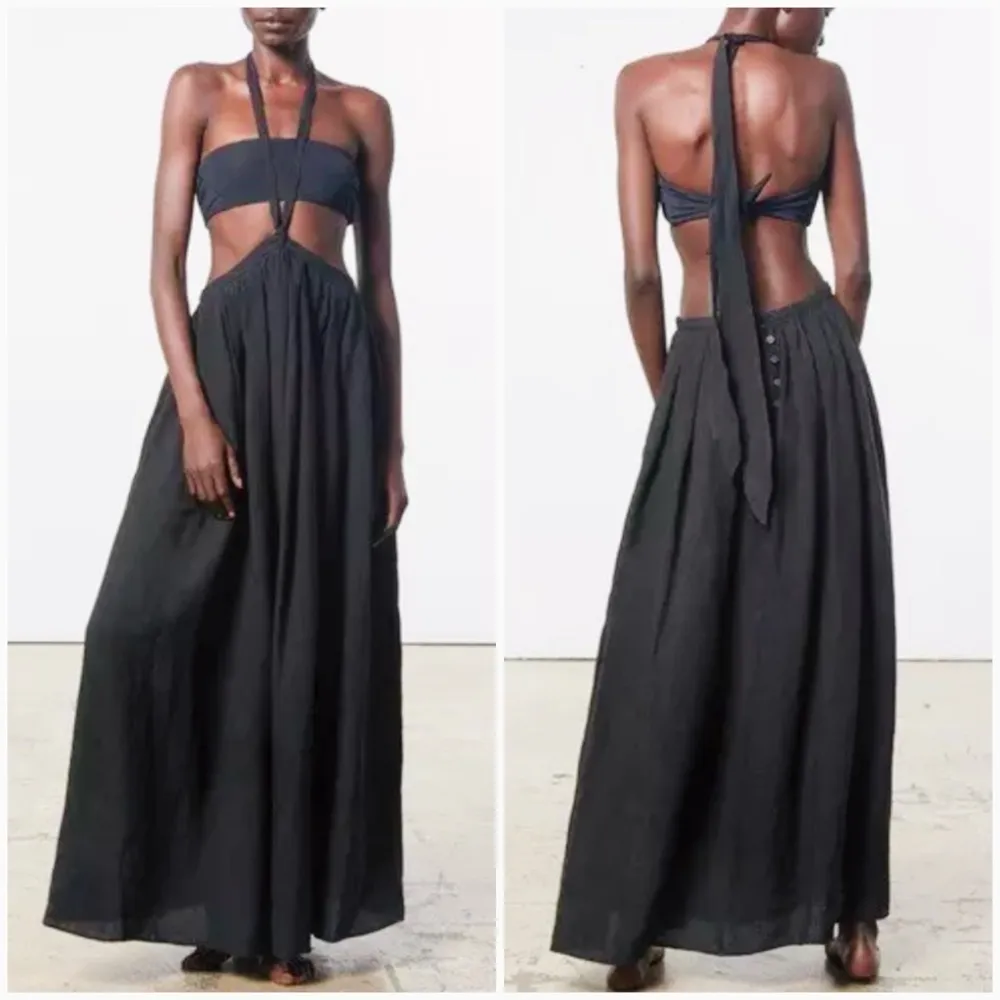 Mara Hoffman graziella 100% Linen convertible Skirt dress - Image 3