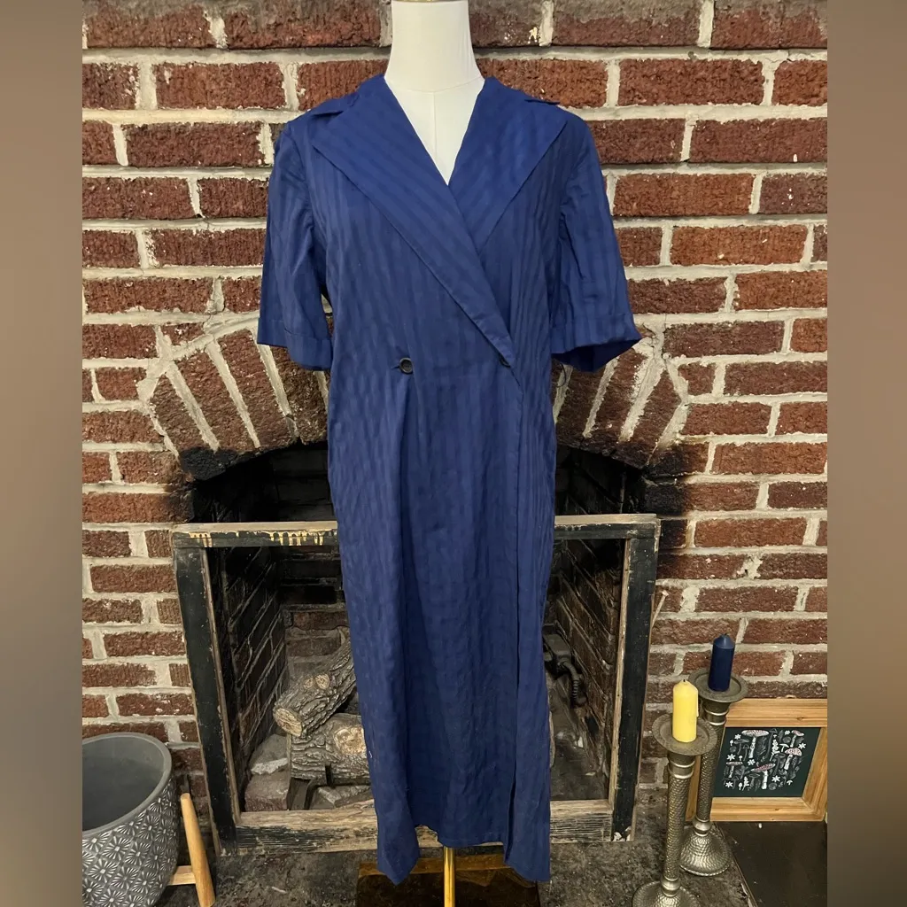 zara blue shirtdress - Image 2