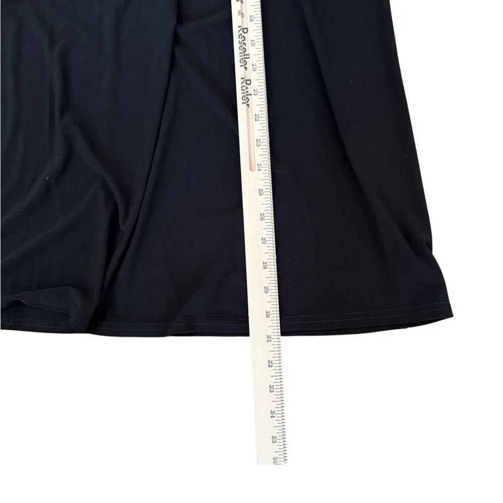 Joseph Ribkoff Black Silver Stud Scoop Neck Long Sleeve Tunic Mini Dress size 8 - Image 6