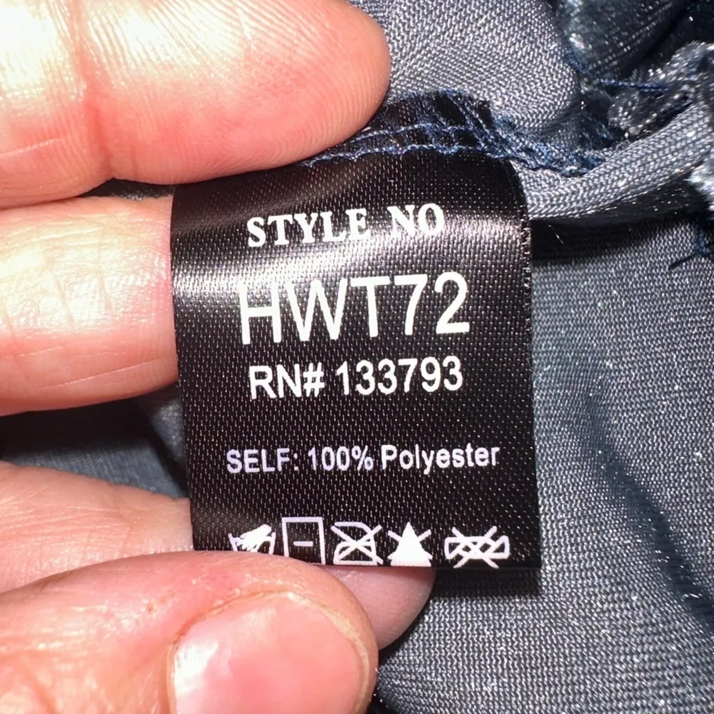 POL Crushed Velvet Dress Round Distressed Neck Small - Image 7