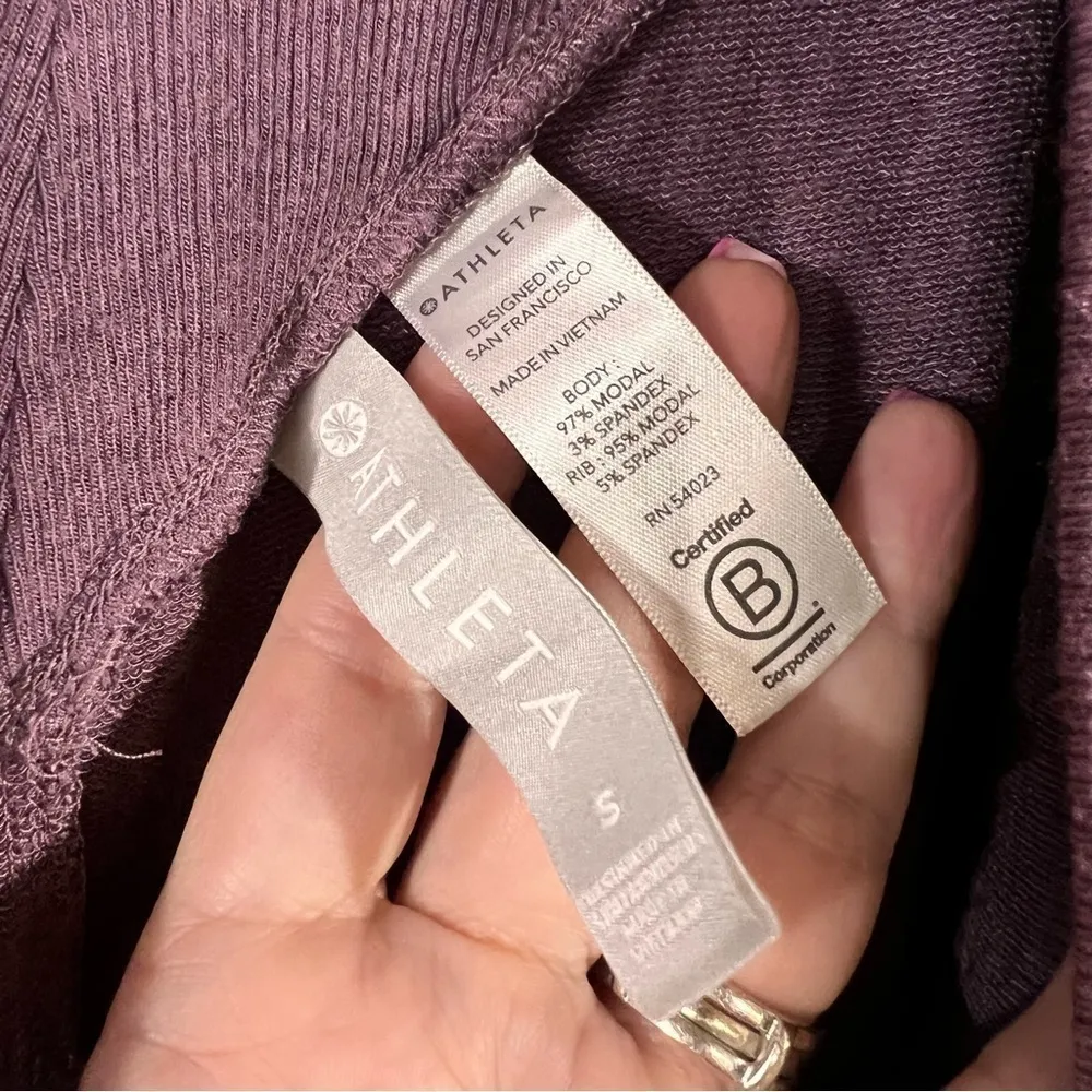 Athleta Nirvana Wear Two Ways Wrap in Volcanic Violet Size S - Image 9