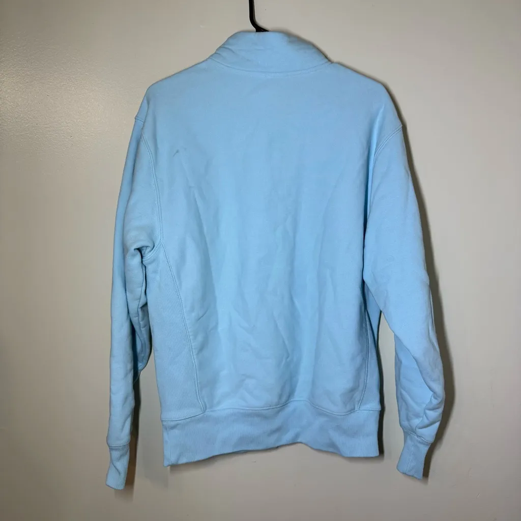 Champion  Women's Light Blue Quarter-Zip Sweatshirt - Image 2