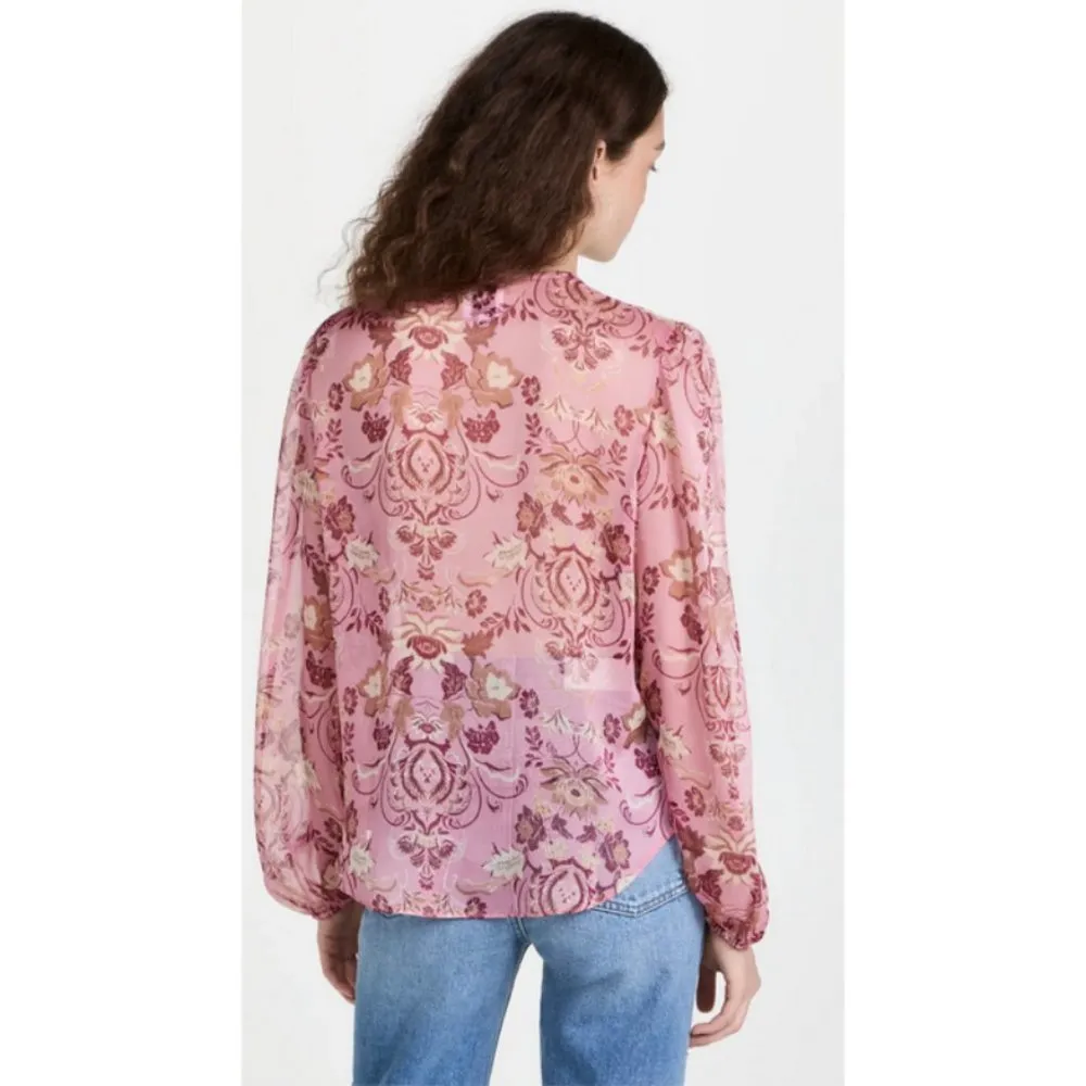 💕MISA LOS ANGELES💕  Ceyla Top ~ Cristobal Mirror Floral Print Small - Image 4