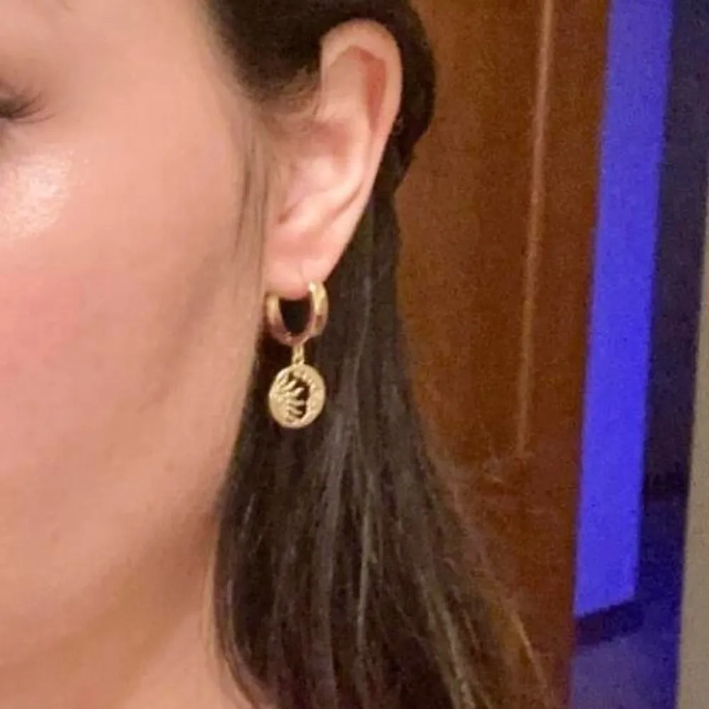 Celestial Moon Sun Hoops Gold - Image 4