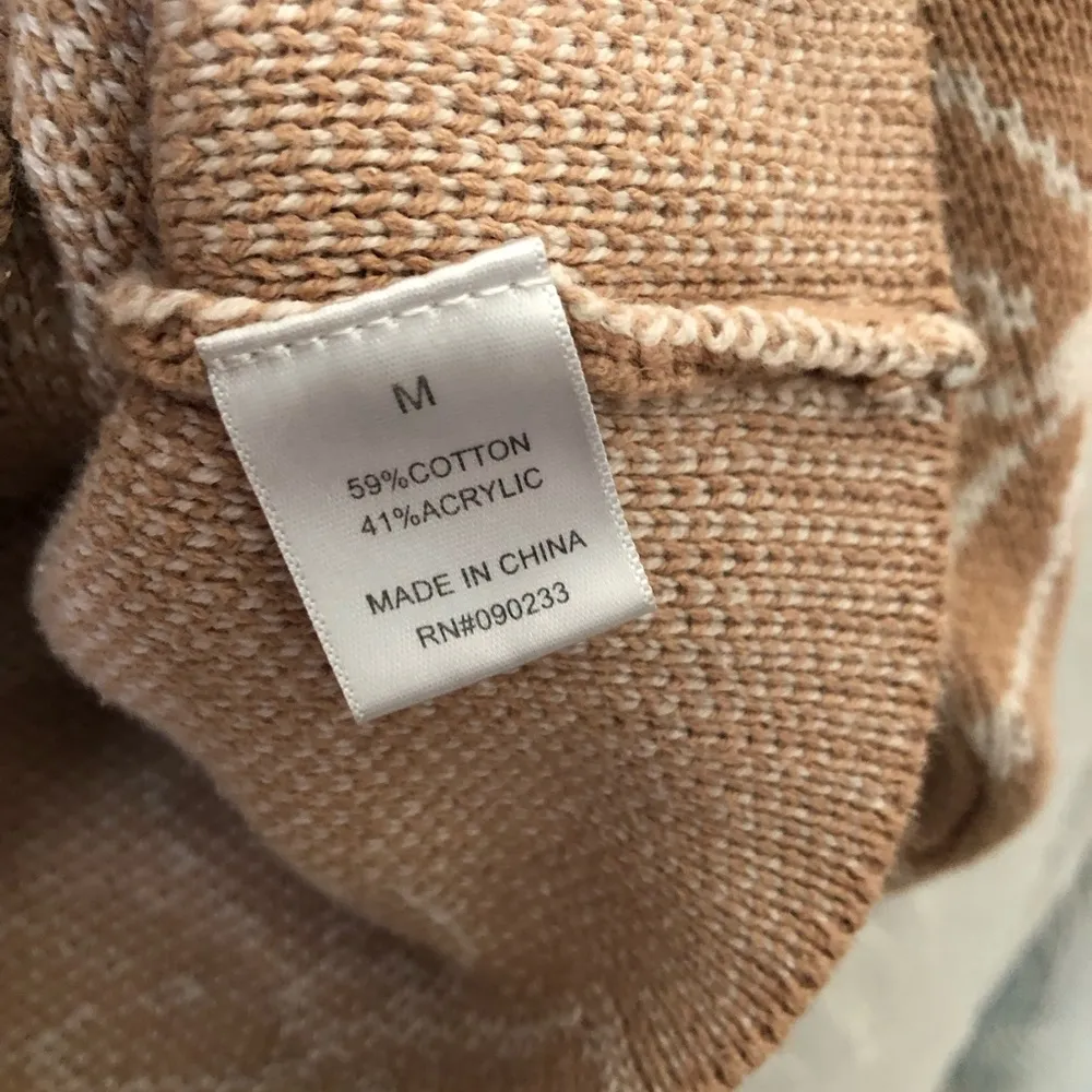 PACSUN  Holly Printed Hoodie cotton blend women size M front pocket - Image 6