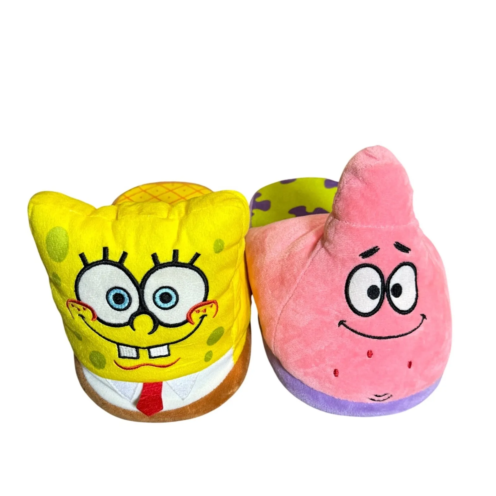 NEW SpongeBob SquarePants Women 3D Patrick Scuff Slippers Size 8 Soft Cozy Yellow - Image 2