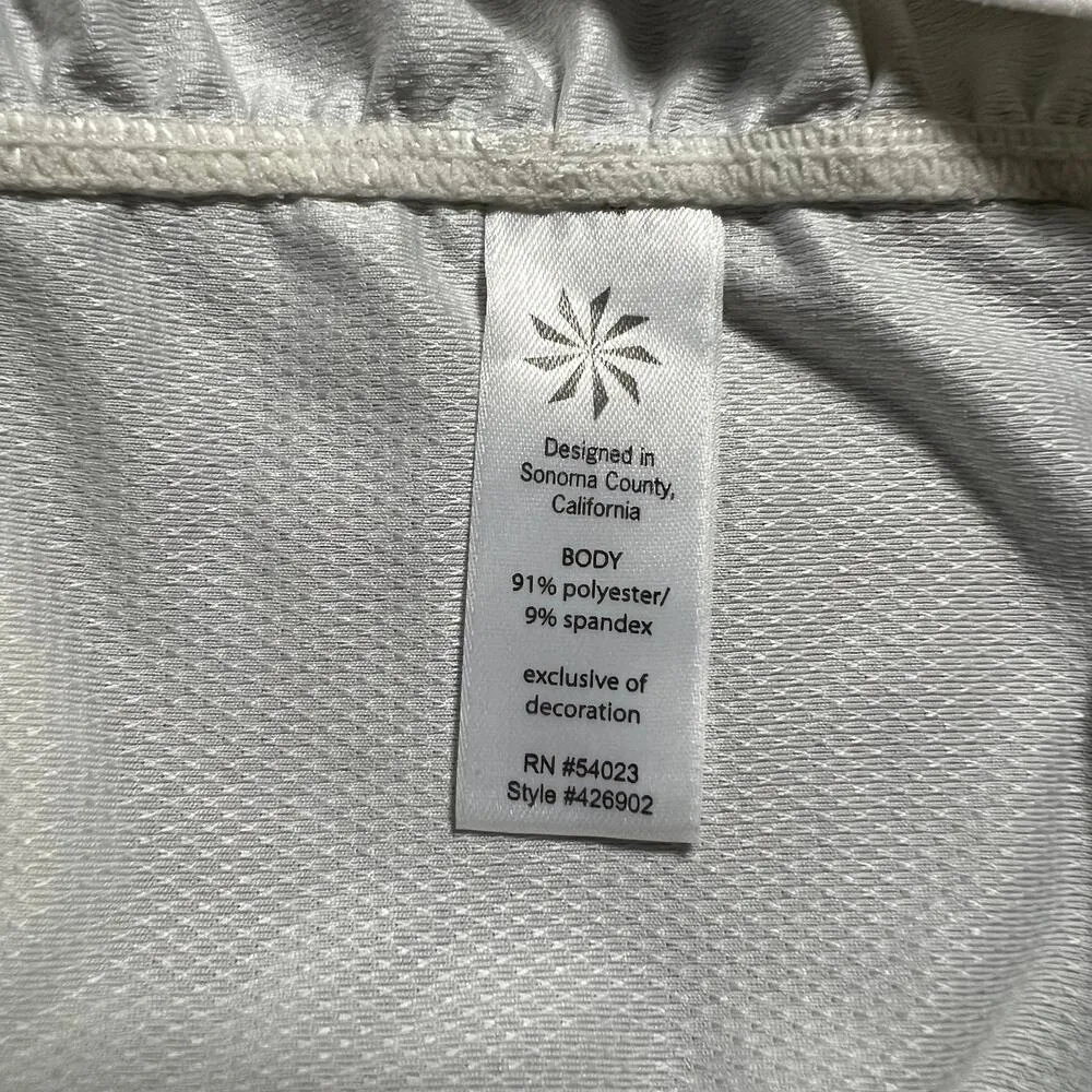 Athleta Birdie Ruched Polo Top Size Small Golf Athletic Sports Athleisure Tennis - Image 6