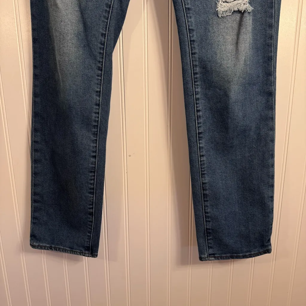 Articles of Society Women’s Mid-Rise Medium Wash Distressed Skinny Jeans Size 31 - Image 4