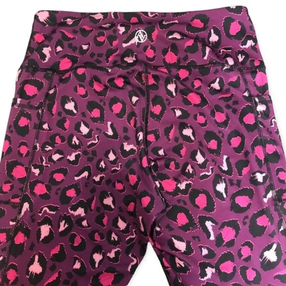 Adrienne Vittadini Sport Leopard Print High Rise Leggings - Image 98