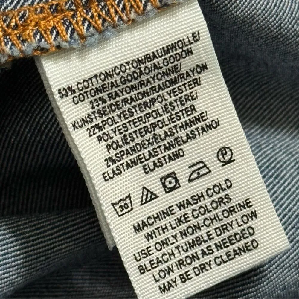 We The Free Just Float Jericho Blue Medium Wash High Rise Flare Leg Jeans 25 - Image 9