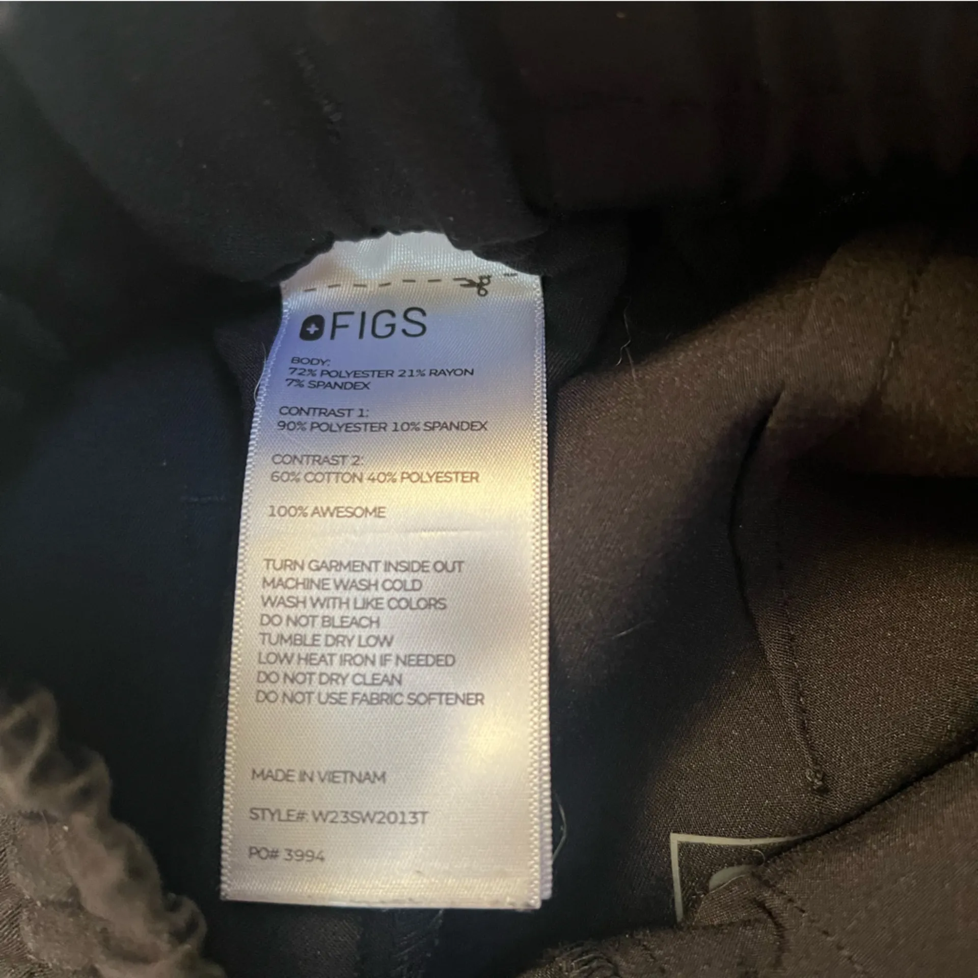 Figs Technical Collection scrubs Black joggers size S - Image 8