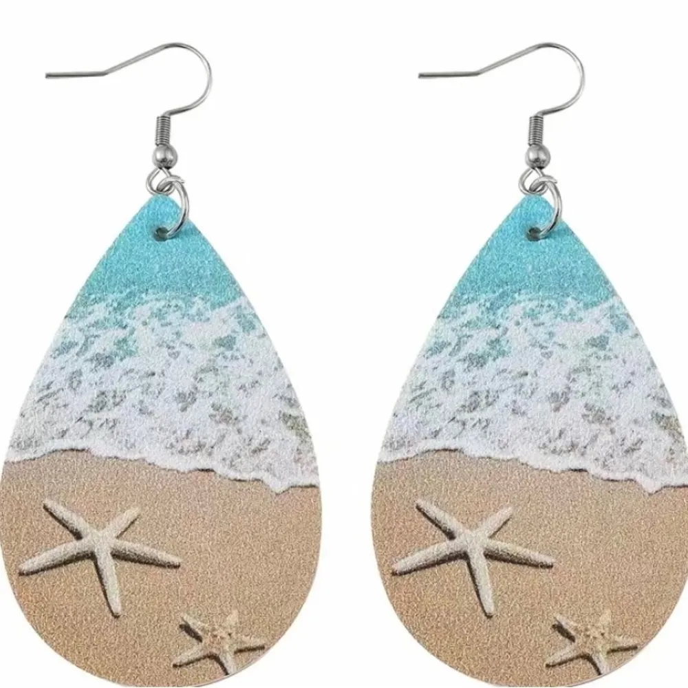 🏝️🏝️🏝️3 for 12🏝️🏝️🏝️Beach Earrings Blue - Image 3