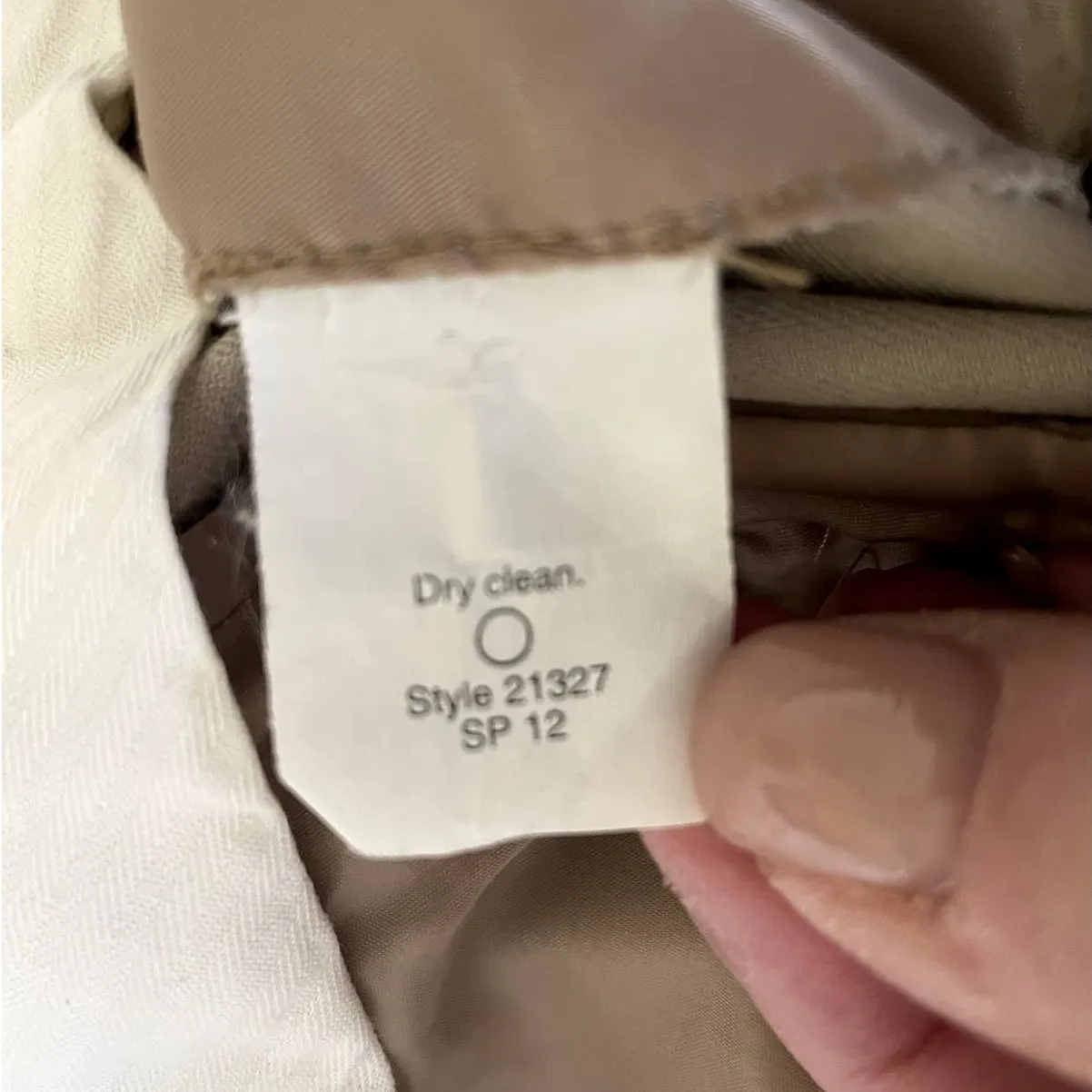 J Crew Pants Women 10 Beige‎ Cotton Straight Leg Pockets Work Y2K Preppy Coastal - Image 10