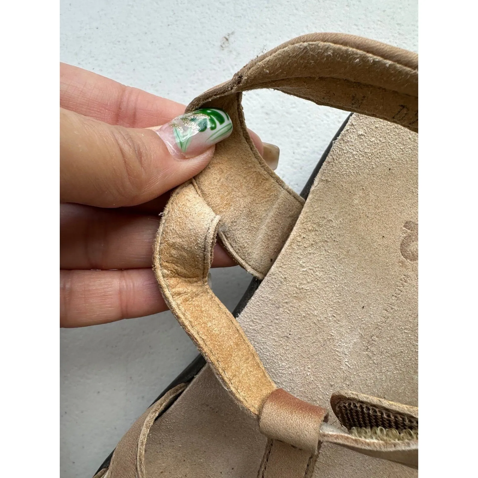 SAS Leather Sorrento Praline Adjustable Hook Loop T - Image 9