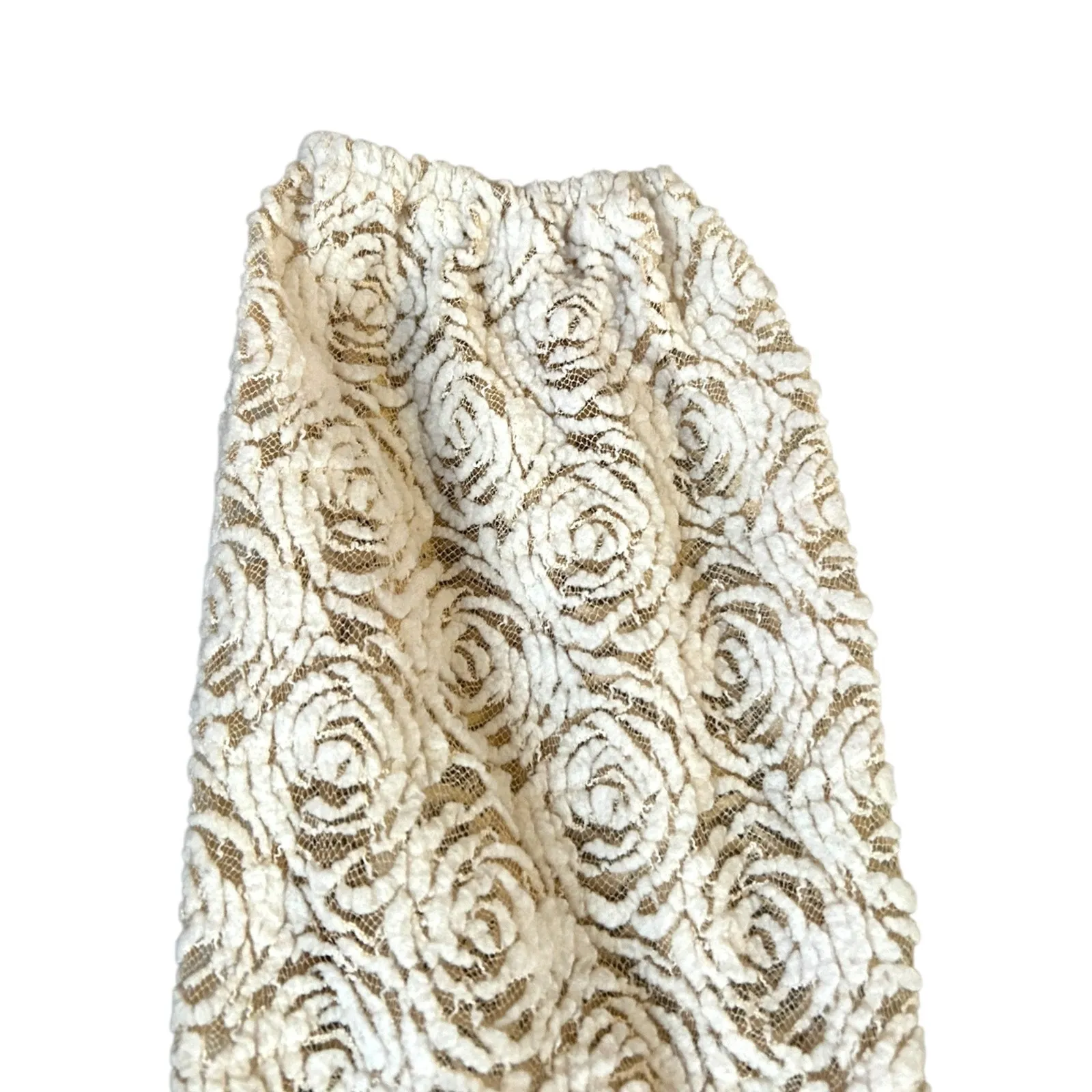 A'reve Boho Tunic Dress Womens‎ Small Lace Long Sleeve Button Front Ruffle White - Image 5