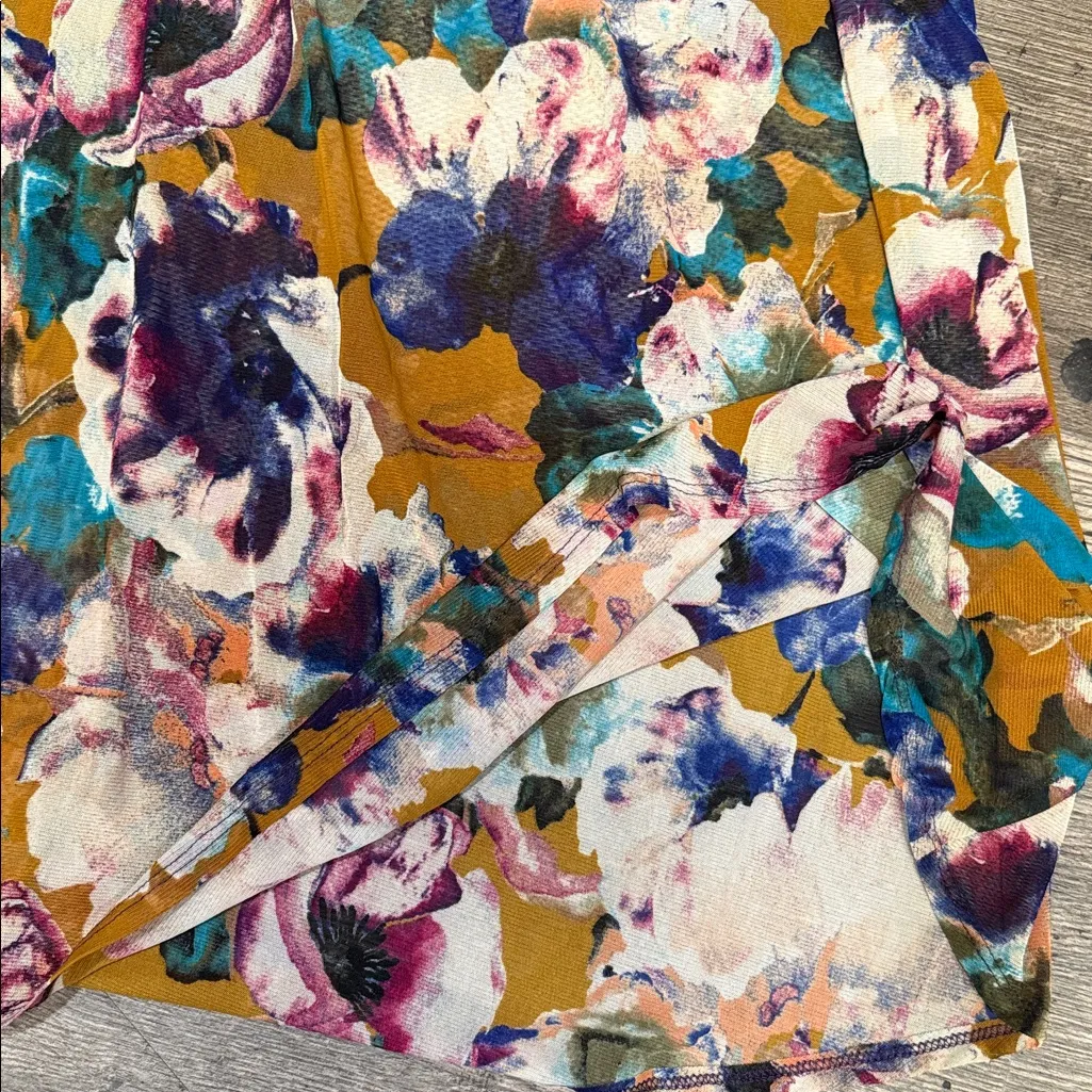 Fashion to Figure A-Line Skirt in Multicolor Floral - Image 4