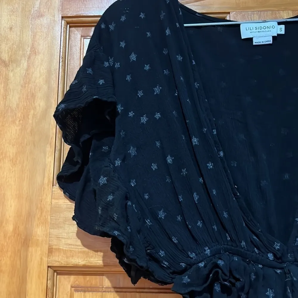 Lili Sidonio Molly Bracken Black Star Romper Small - Image 5