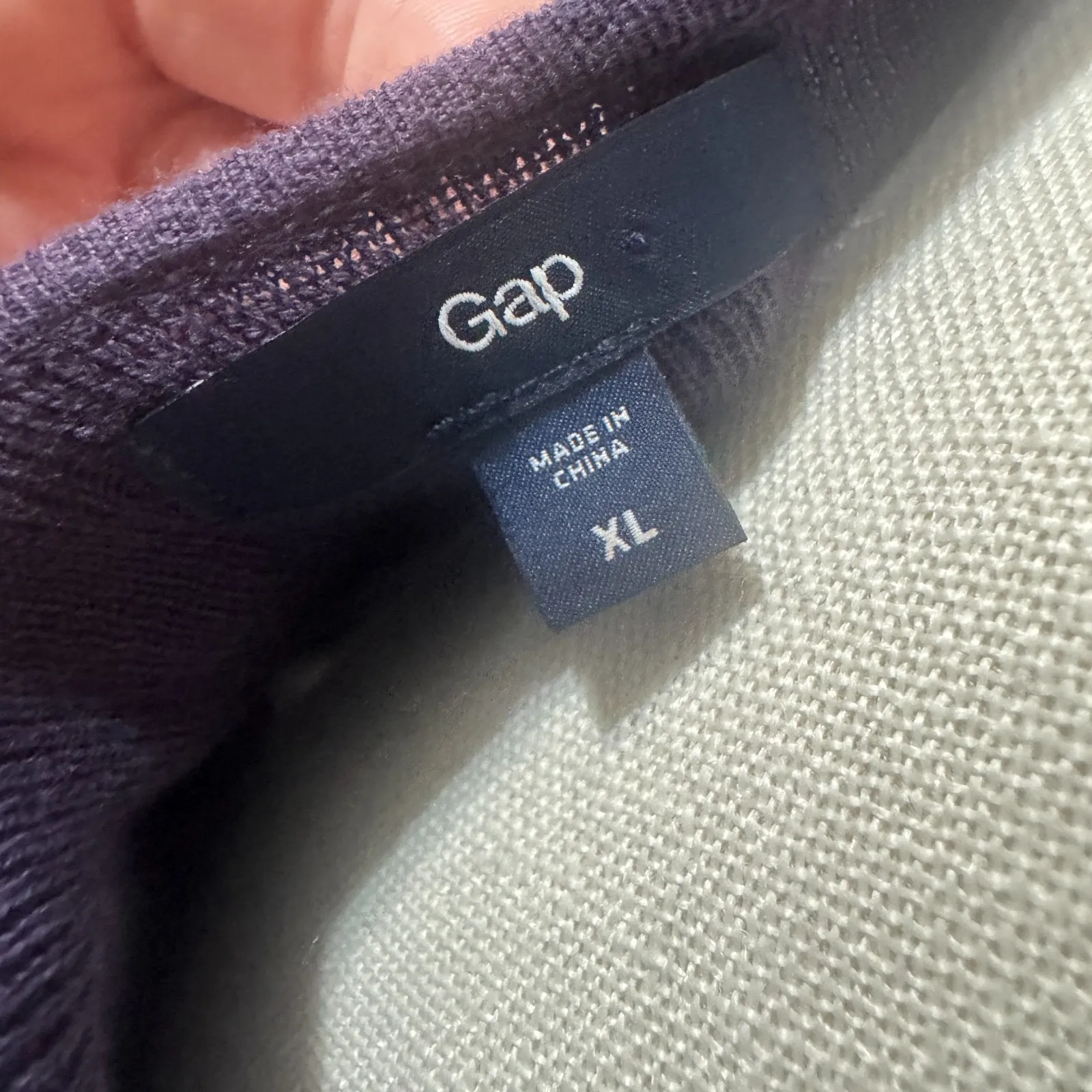 Gap Shirt Purple Cowl Drape neck Long Sleeve Women’s Top luxe knit sz XL - Image 5