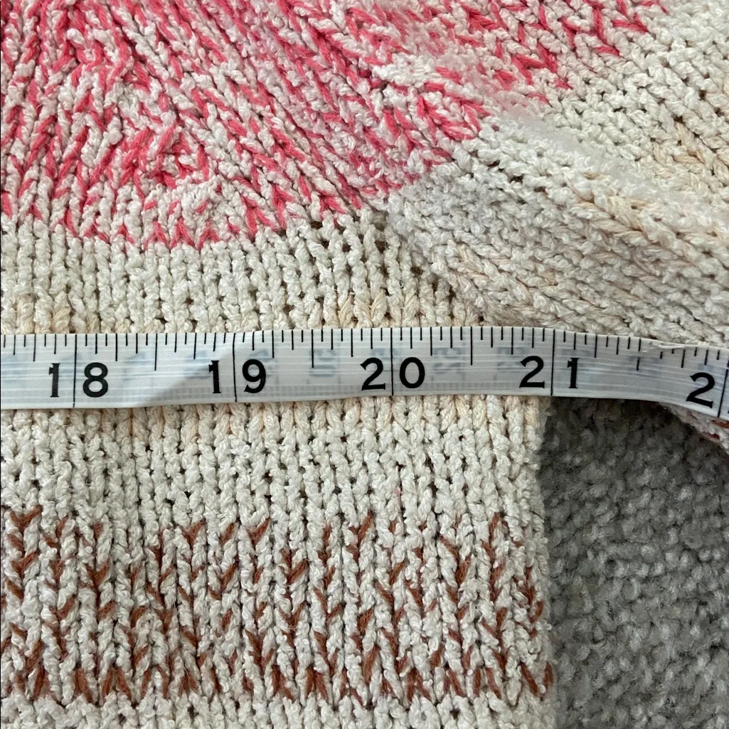 J. Crew Bouclé crewneck sweater in wide stripe (Sz L) Red Striped - Image 9