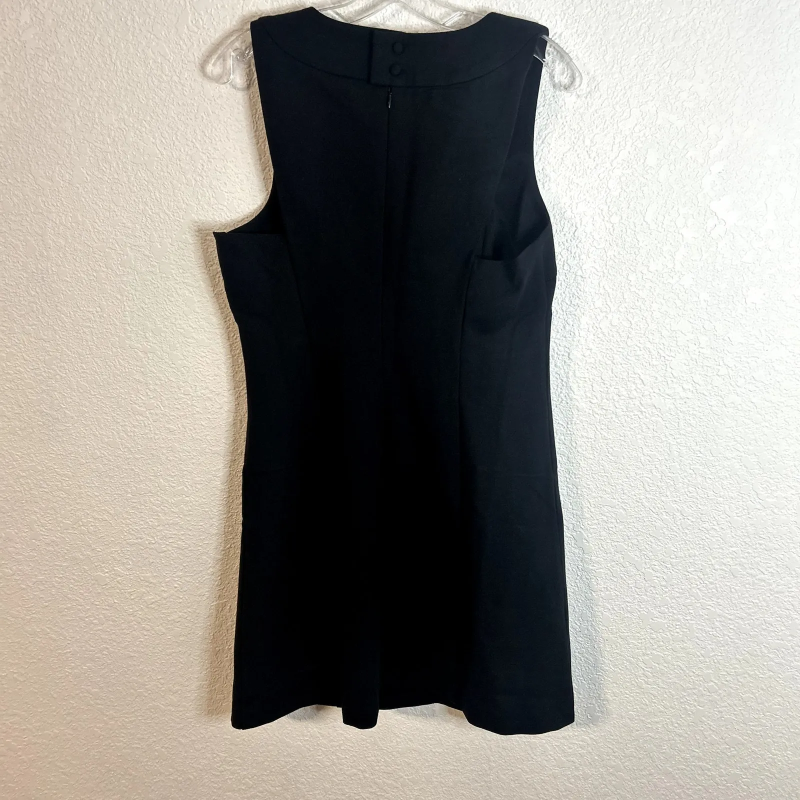 Banana Republic Seamed Mini Dress Womens Size 12 Tall Black NWT NEW - Image 3