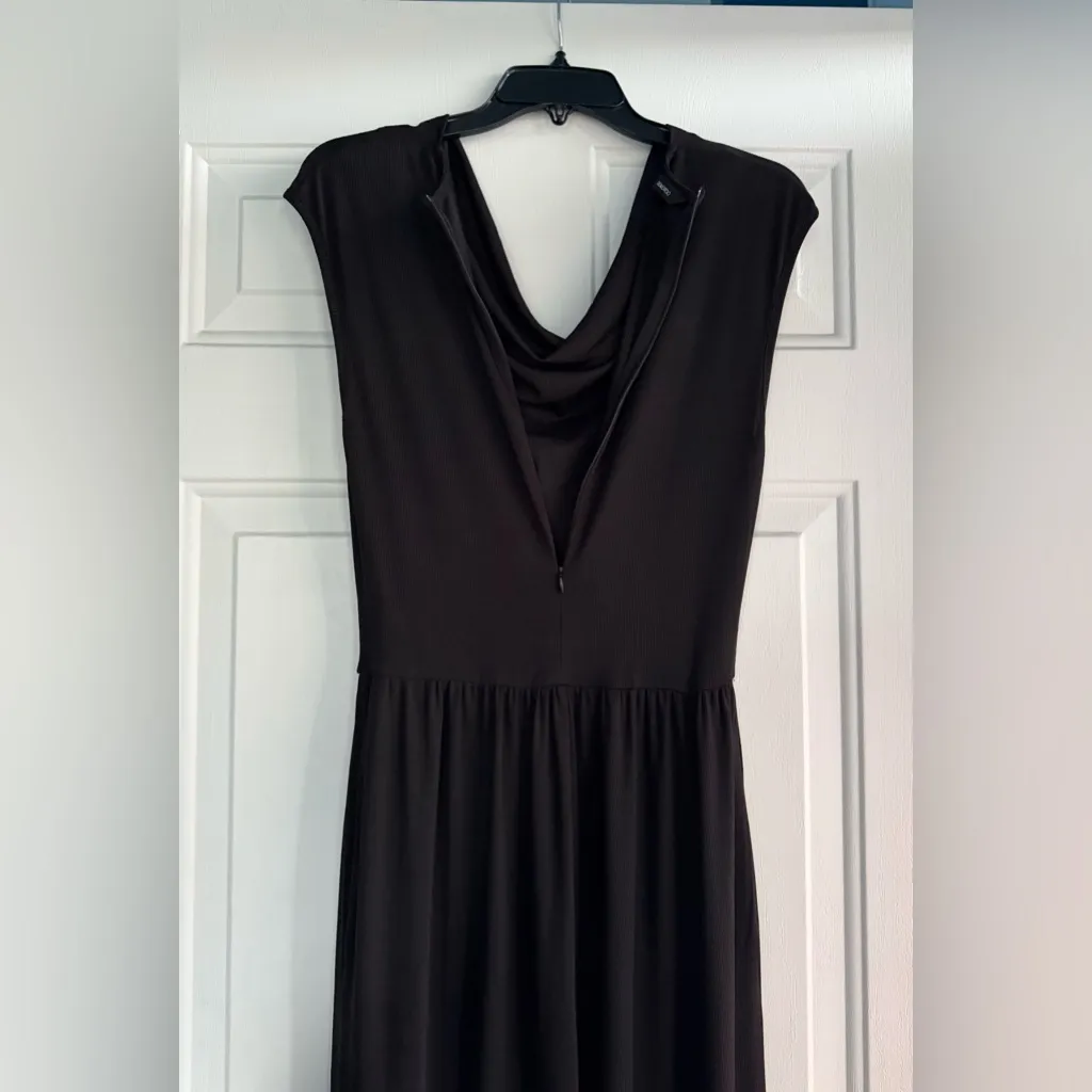 DOKOTOO Black Draped Cowl Neck Wide Leg Jumpsuit Women’s Size Medium, - Image 10