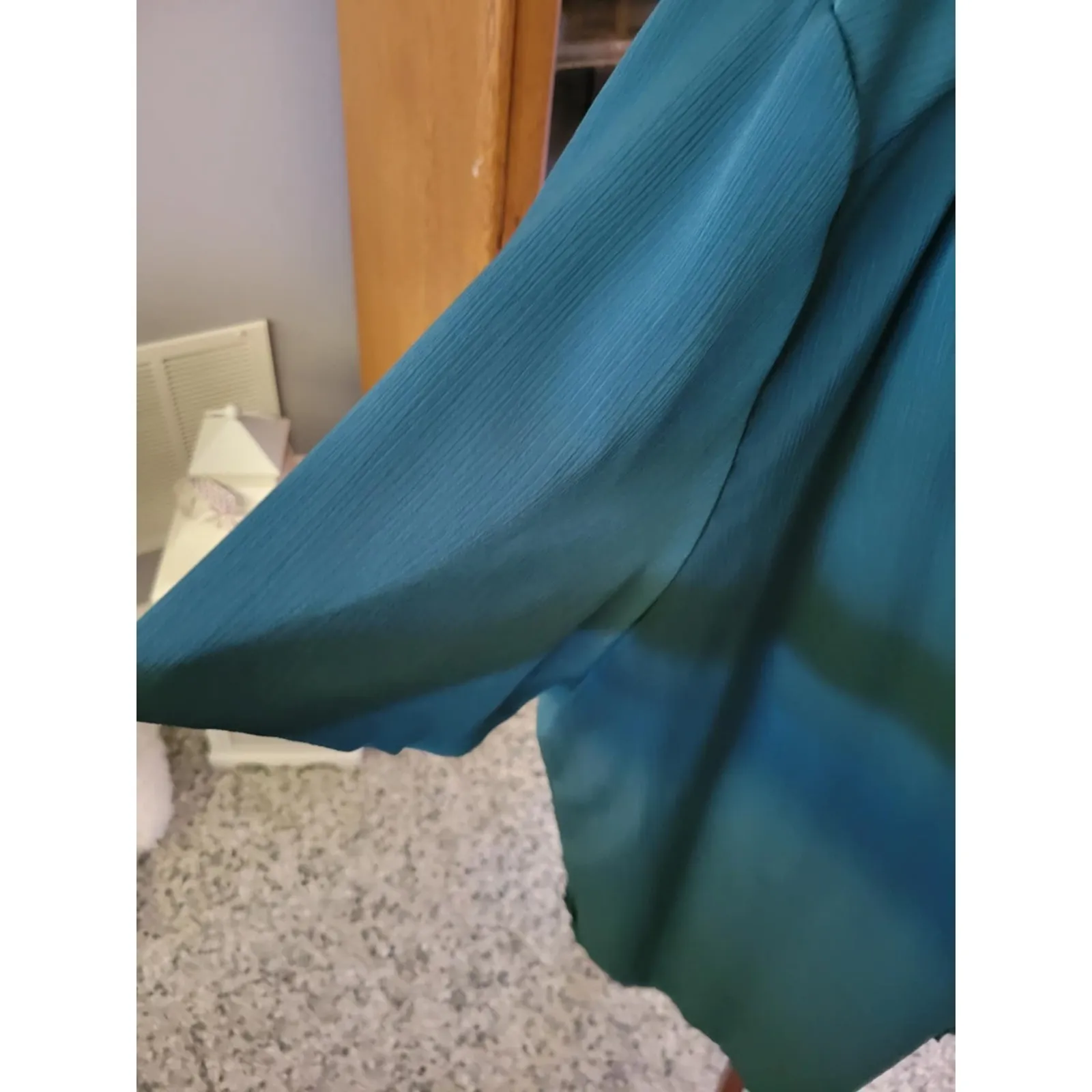 A Personal Touch Button Down Blouse Top Womens 4X Green‎ Short Sleeve Green - Image 3