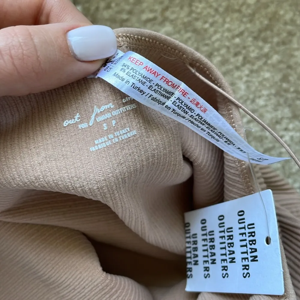 Urban Outfitters Out From Under Ribbed Bodysuit in Cream Beige - Image 5