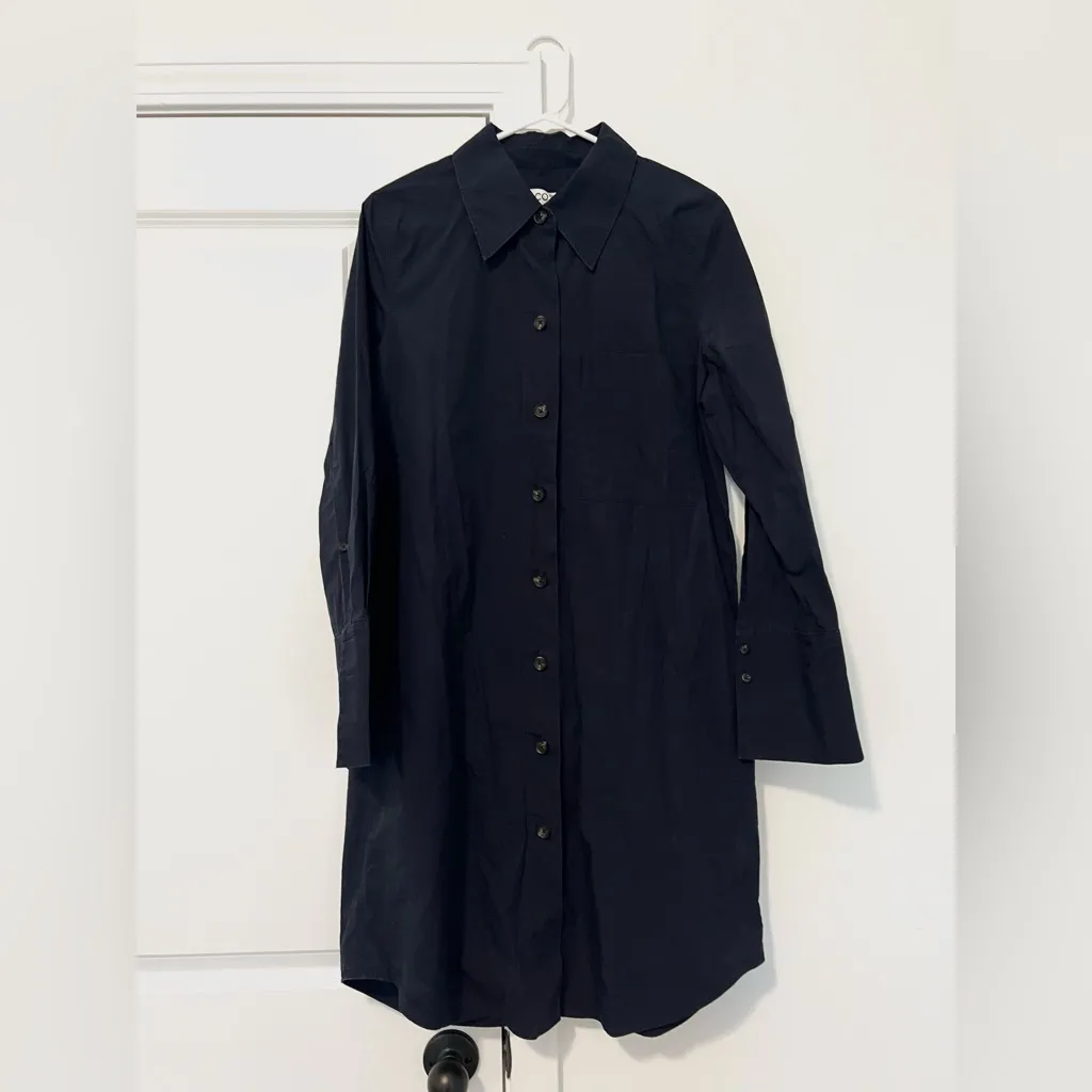 COS Navy Blue Shirt Dress - Image 2