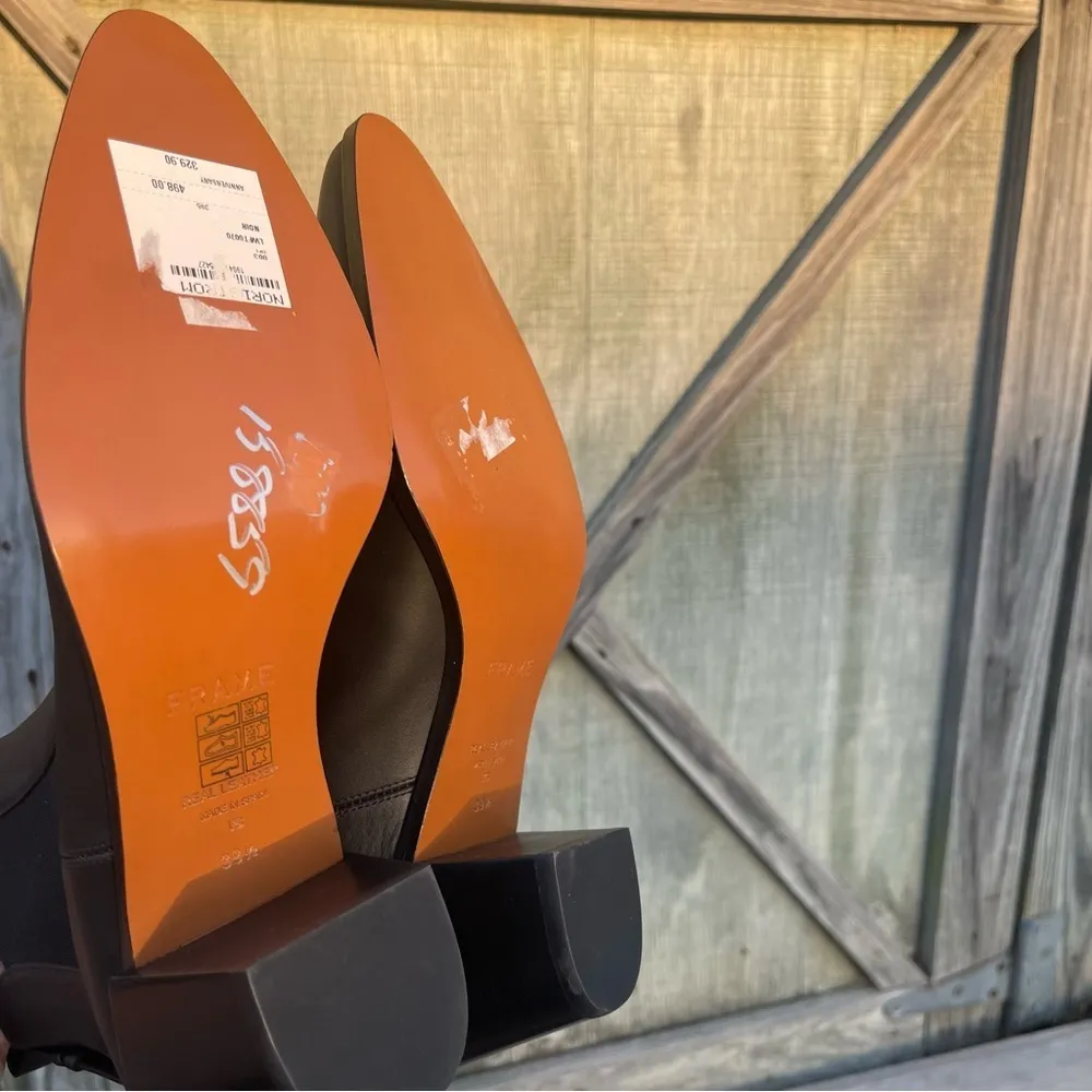 Frame Le Lexington Chelsea Boots Women’s Size 9 Black Leather Ankle Booties - Image 8